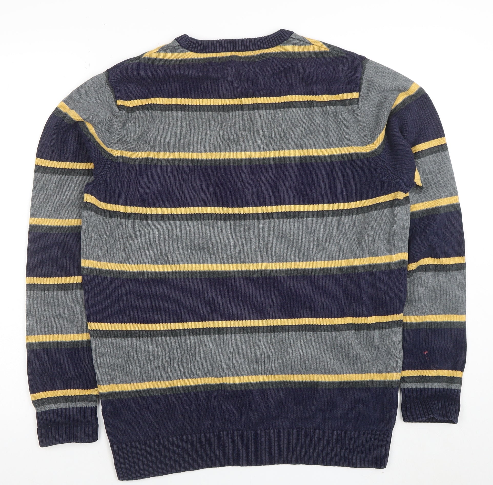 Maine New England Men's Multicoloured Stripe Cotton Jumper S - Image 3