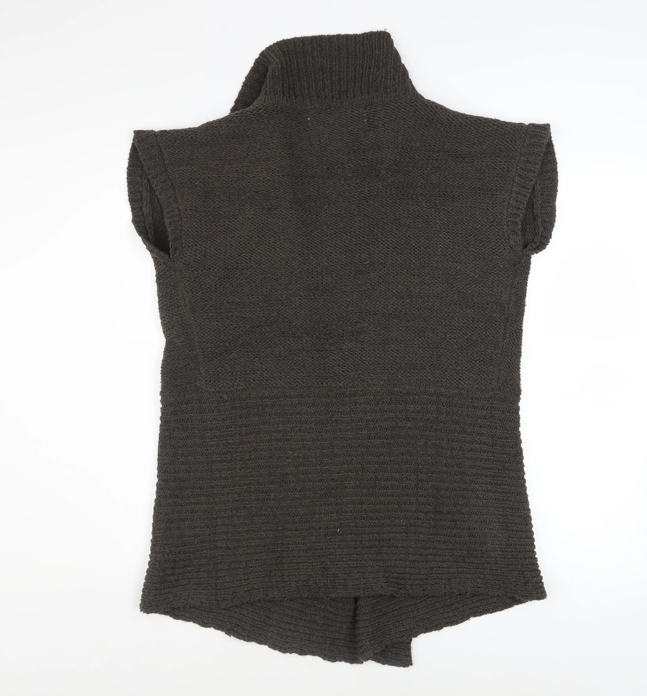 Maine New England Women Brown Size 14 Sleeveless Knit Cardigan - Image 3