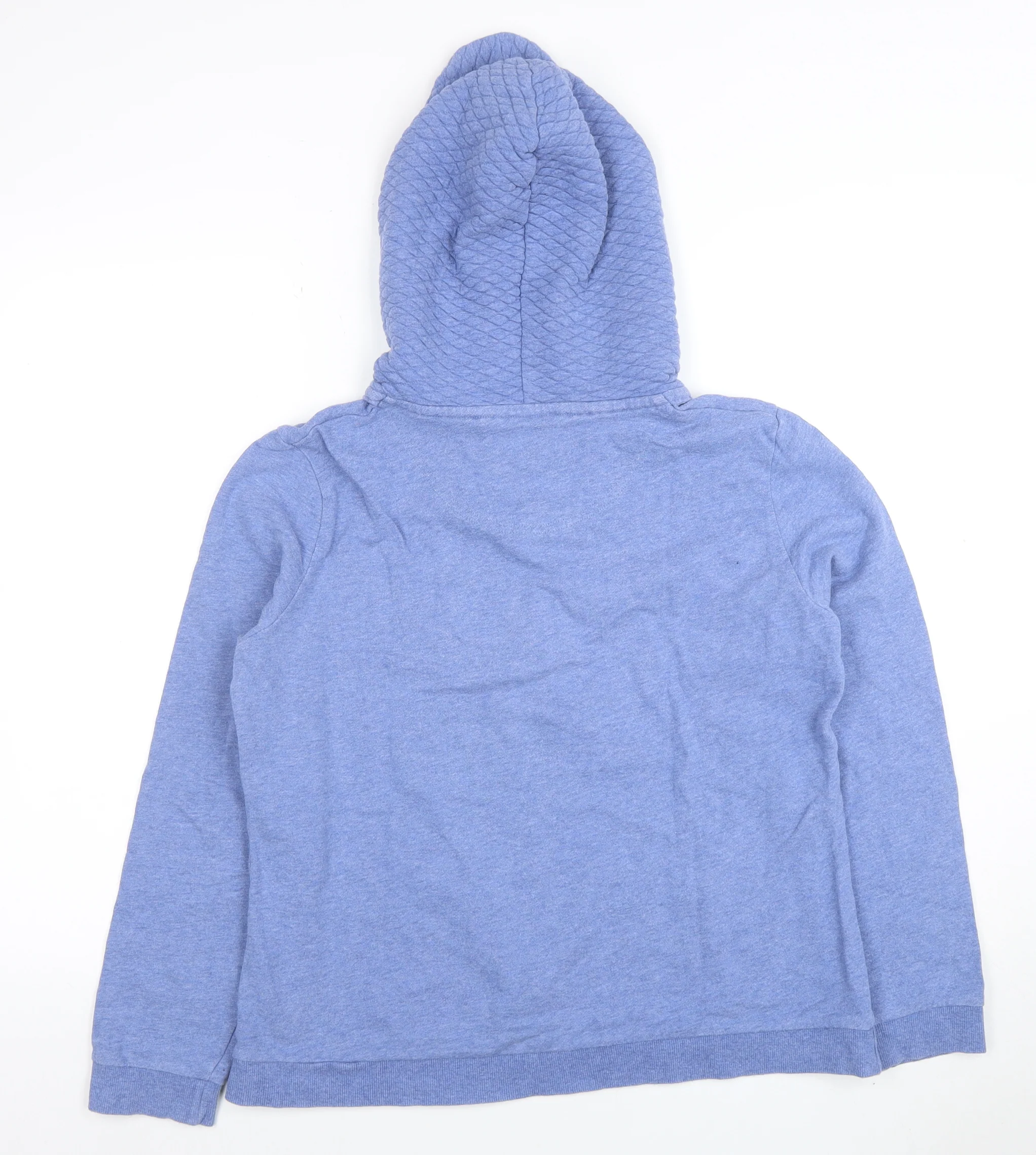 Maine New England Women's Blue 1/4 Zip Hooded Sweatshirt Size 14 - Image 3