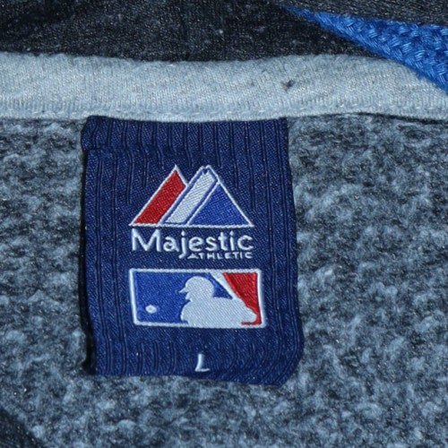 Majestic Men’s Black New York Yankees Pullover Hoodie Size L Fleece - Image 5