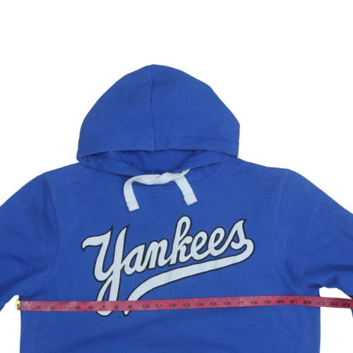 Majestic Men's Blue Yankees Pullover Hoodie XL Sports Fleece - Image 2