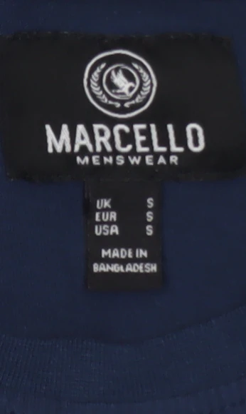 Marcello Mens Blue New York City Graphic Print Cotton T-Shirt Size S - Image 5