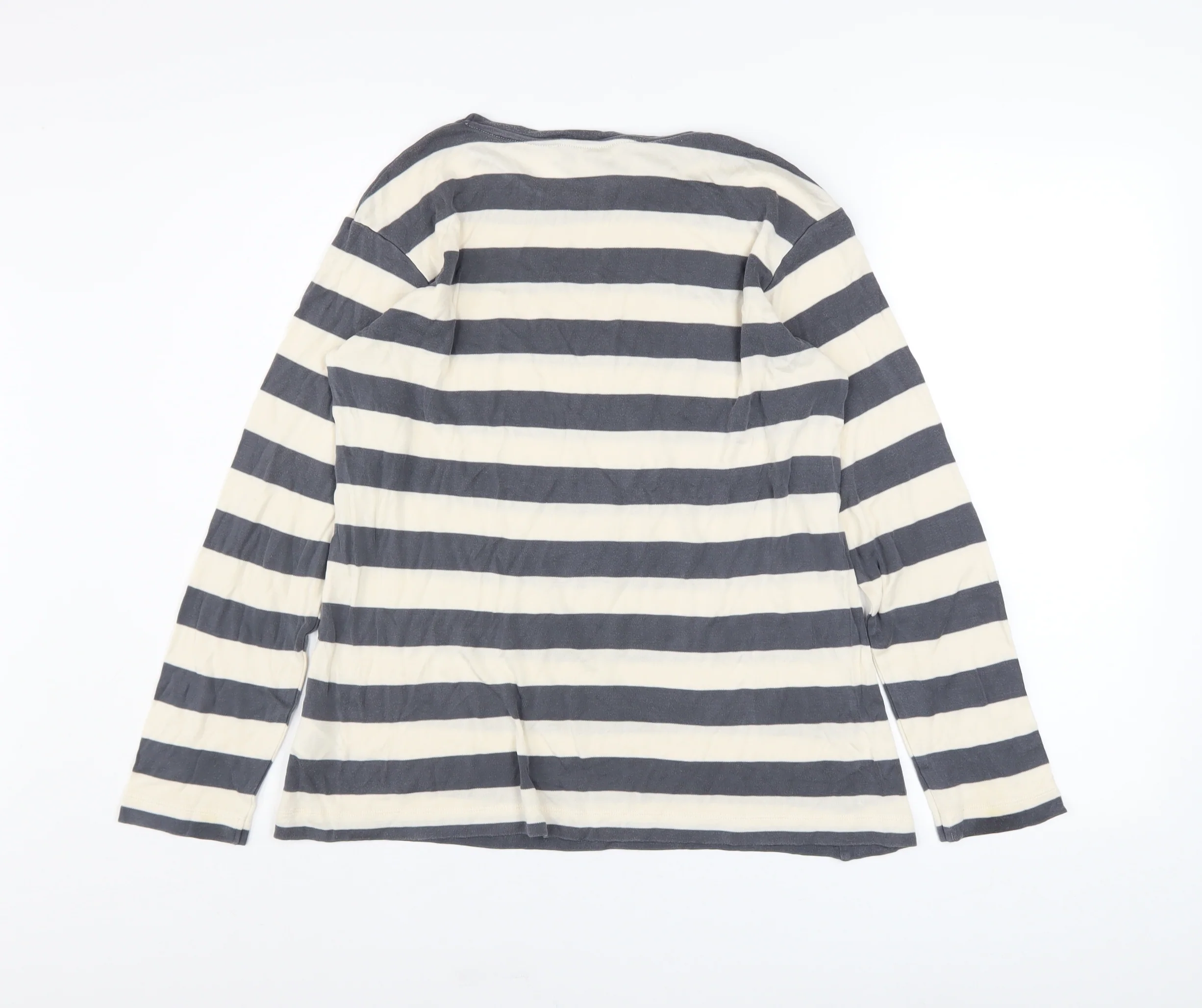 Marks and Spencer Autograph Women's Striped Long Sleeve Lyocell T-Shirt Size 12 - Image 3