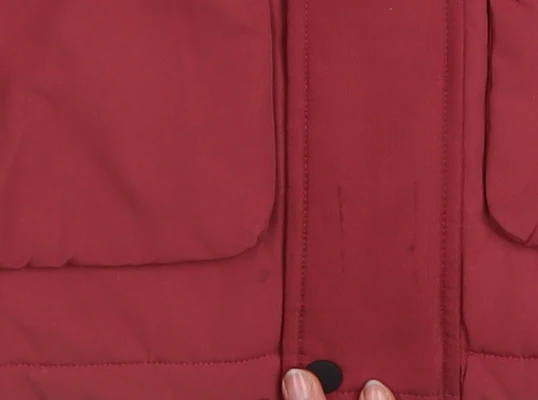 Marks and Spencer Boys Red Hooded Parka Coat 6-7 Years Padded Winter Jacket - Image 7