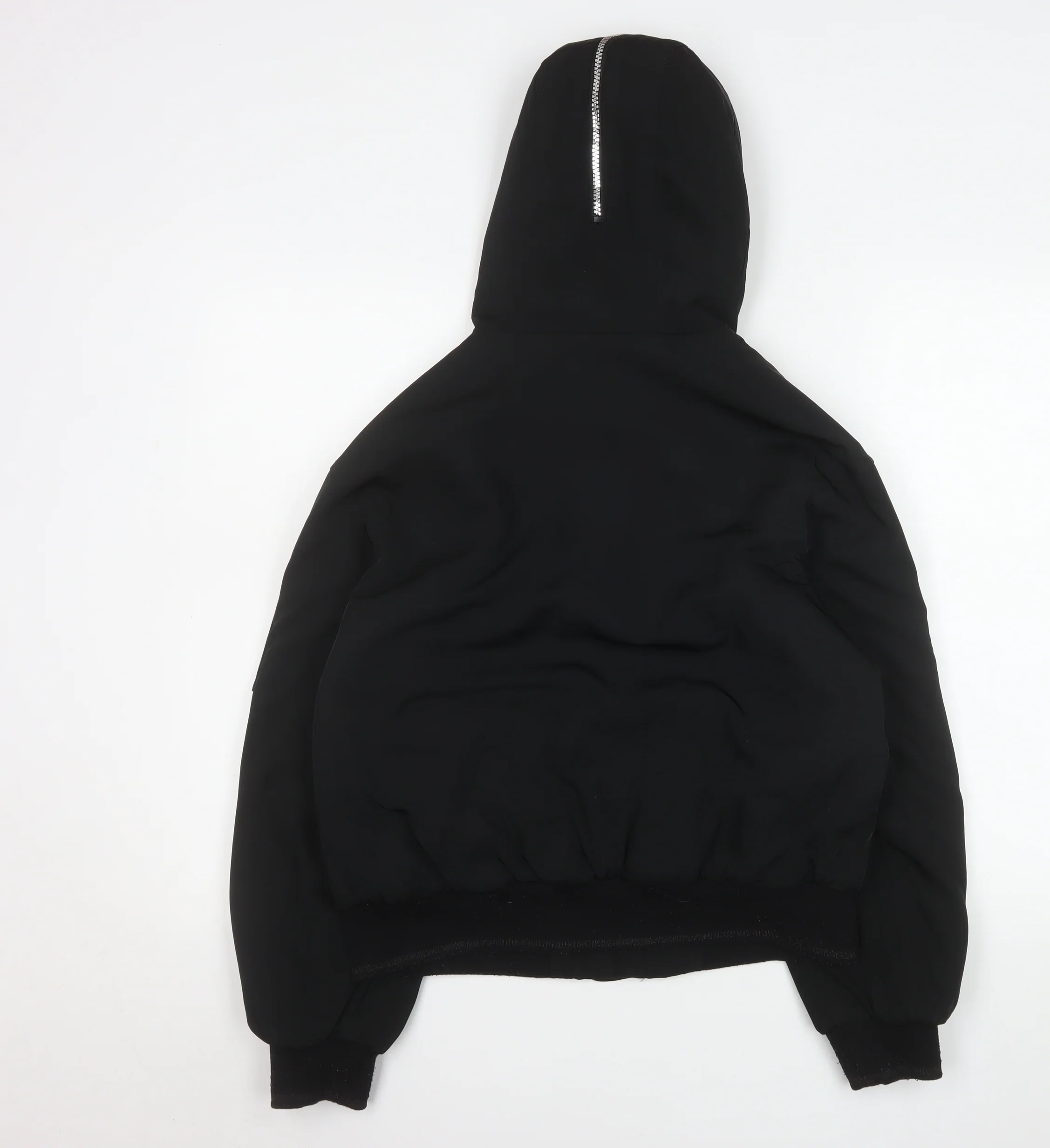 Marks and Spencer Girls Black Faux Fur Hooded Puffer Jacket 12-13 Years - Image 3