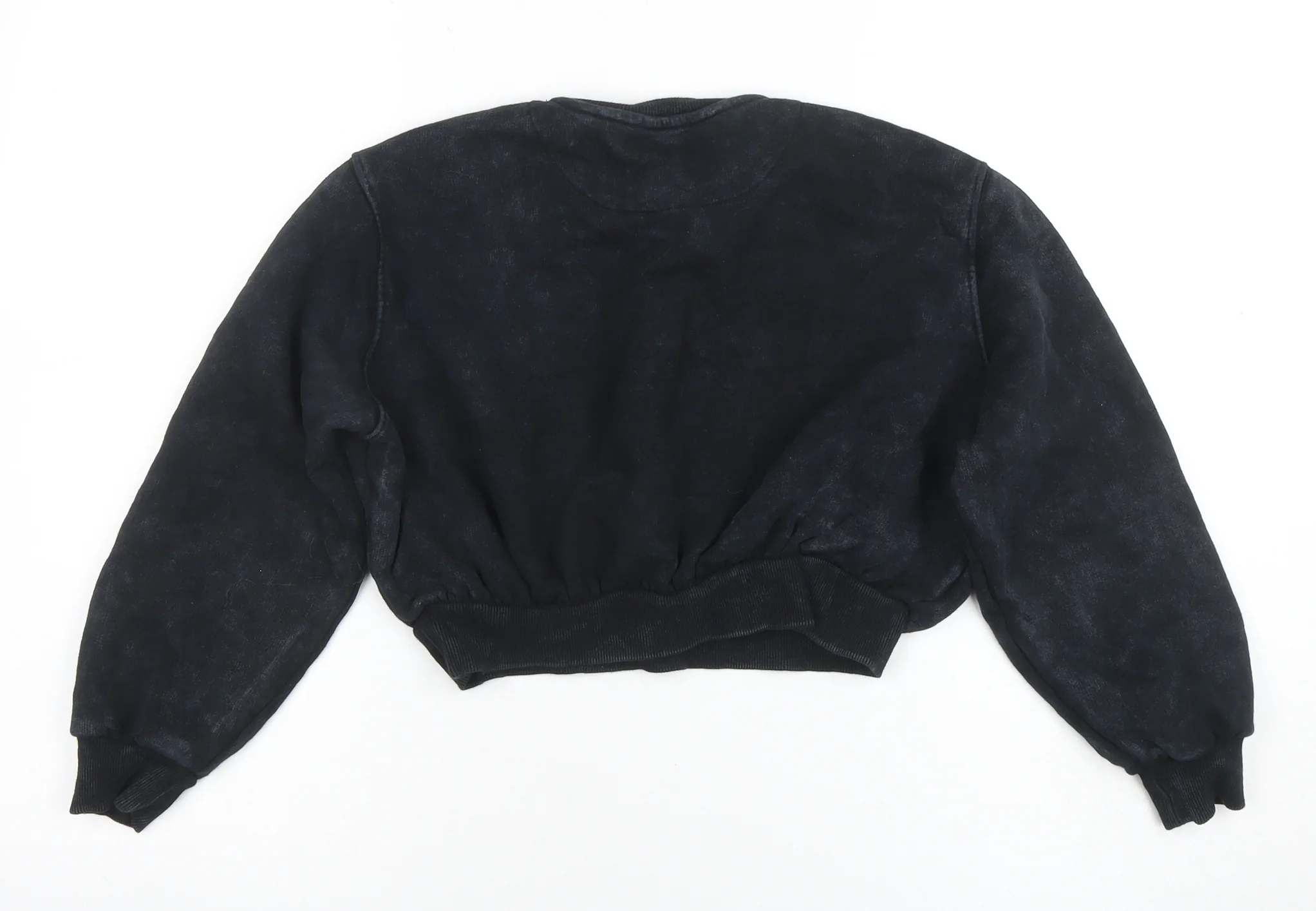 Marks and Spencer Girls Black Harvard Graphic Crew Neck Sweatshirt 9-10 Years - Image 3