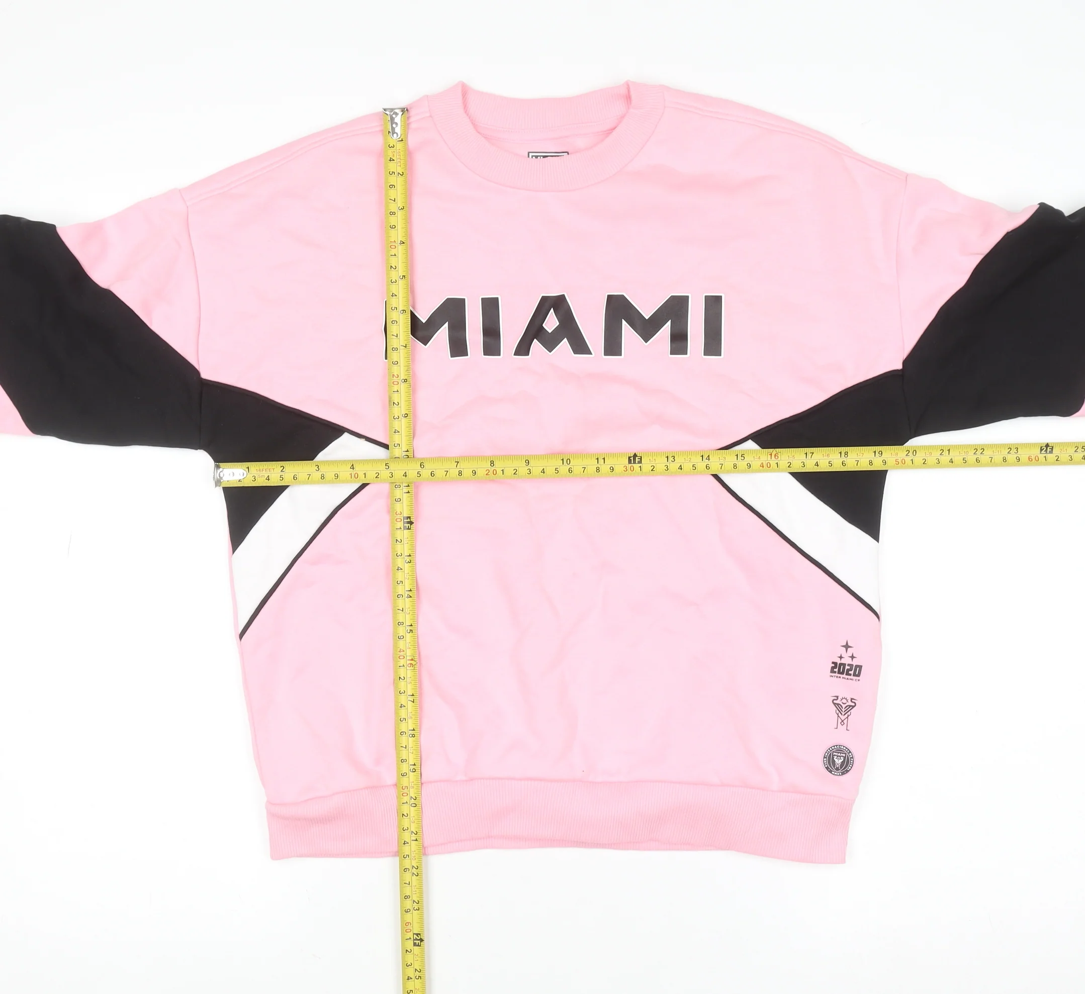 Marks and Spencer Girls Pink Miami Graphic Pullover Sweatshirt 10-11 Years - Image 2