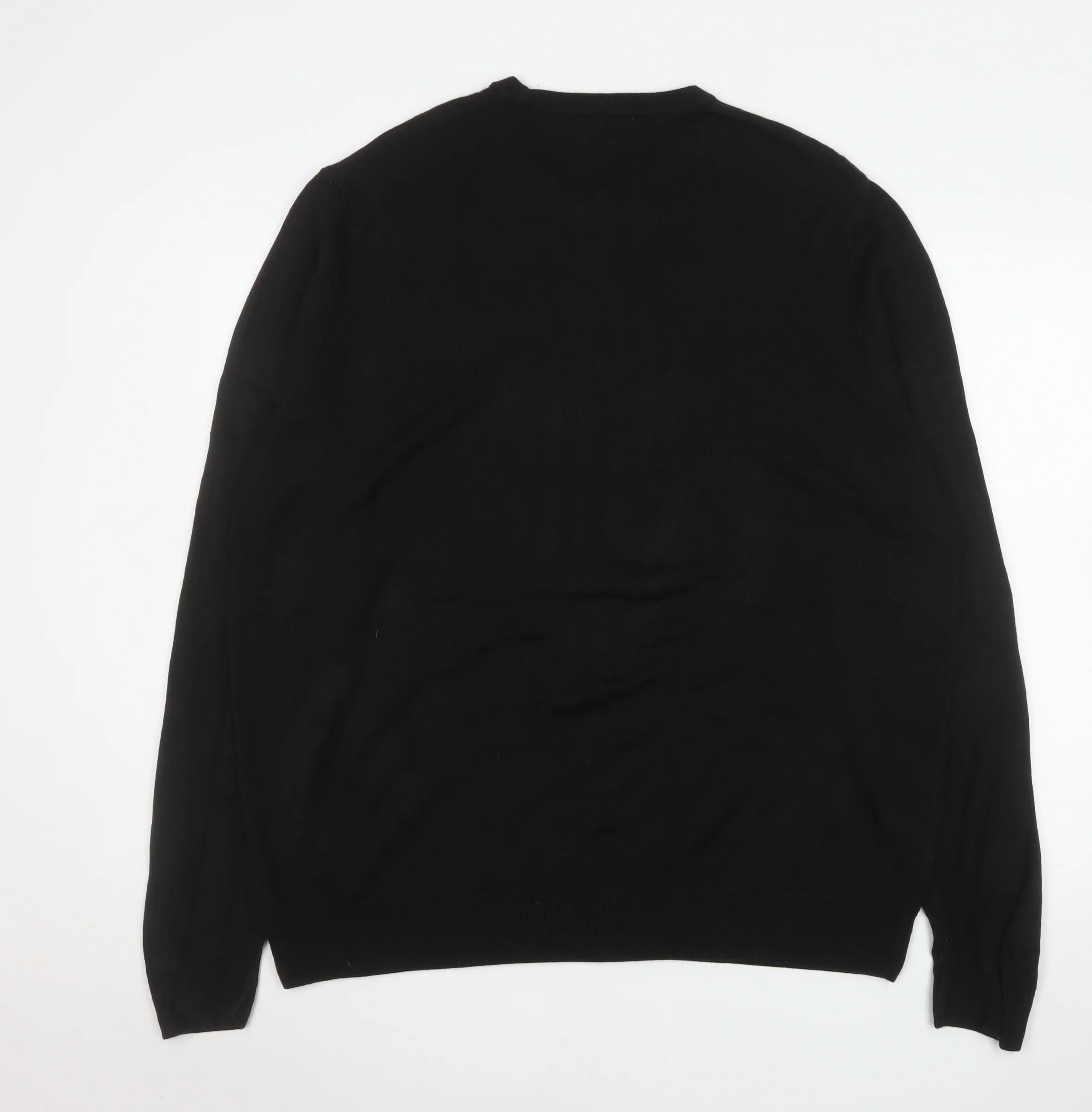Marks and Spencer Men’s Black 2XL Crew Neck Pullover Jumper - Image 3
