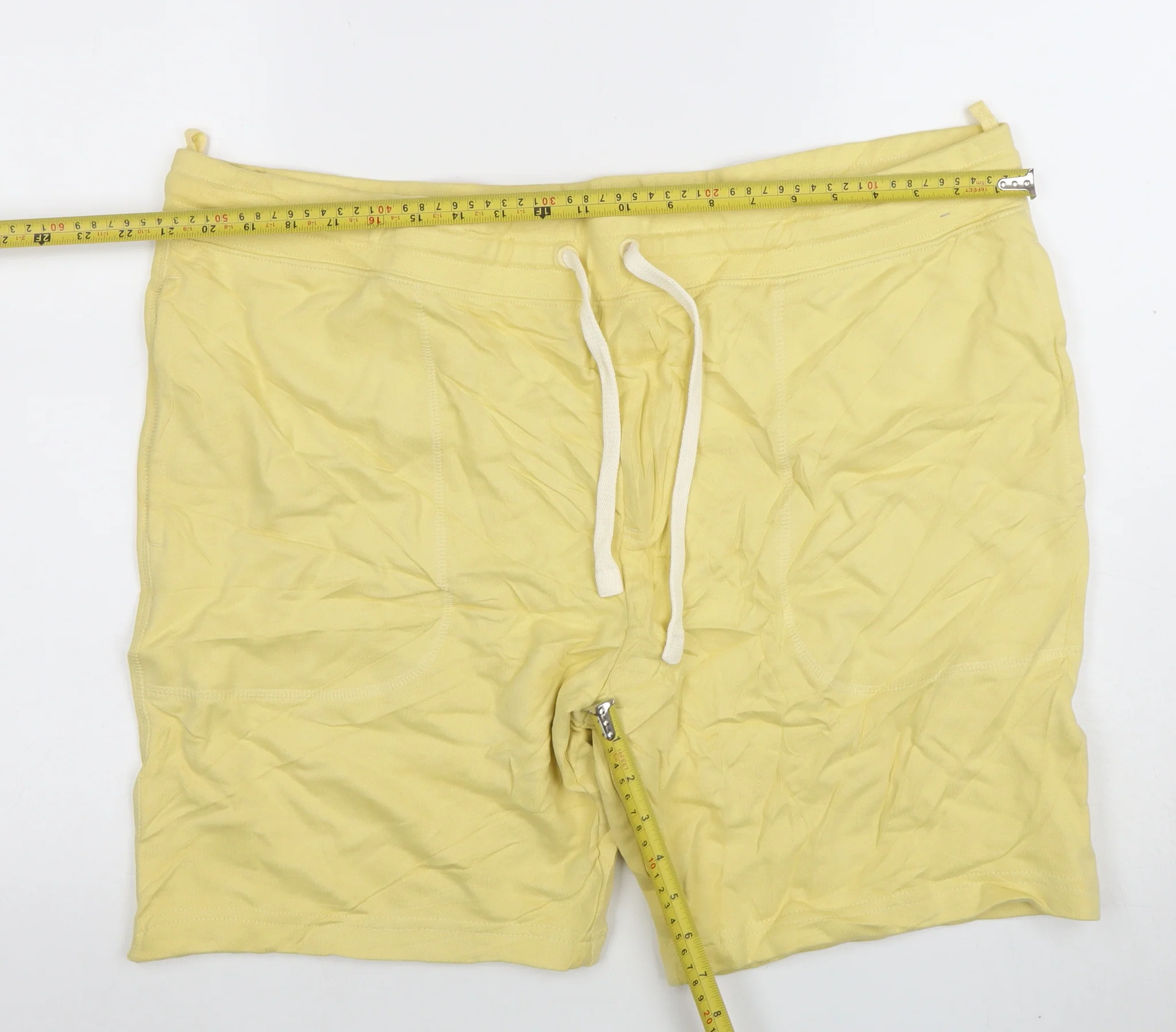 Marks and Spencer Men’s Yellow 2XL Cotton Sweat Shorts - Image 2