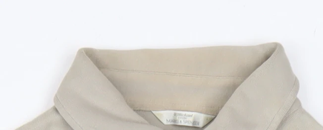 Marks and Spencer Men's Ash Grey Long Sleeve Henley Sweatshirt Large Cotton - Image 6