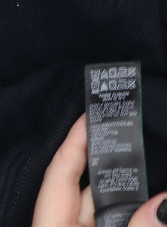 Marks and Spencer Mens Black 2XL Quarter Zip Fleece Sweatshirt - Image 4