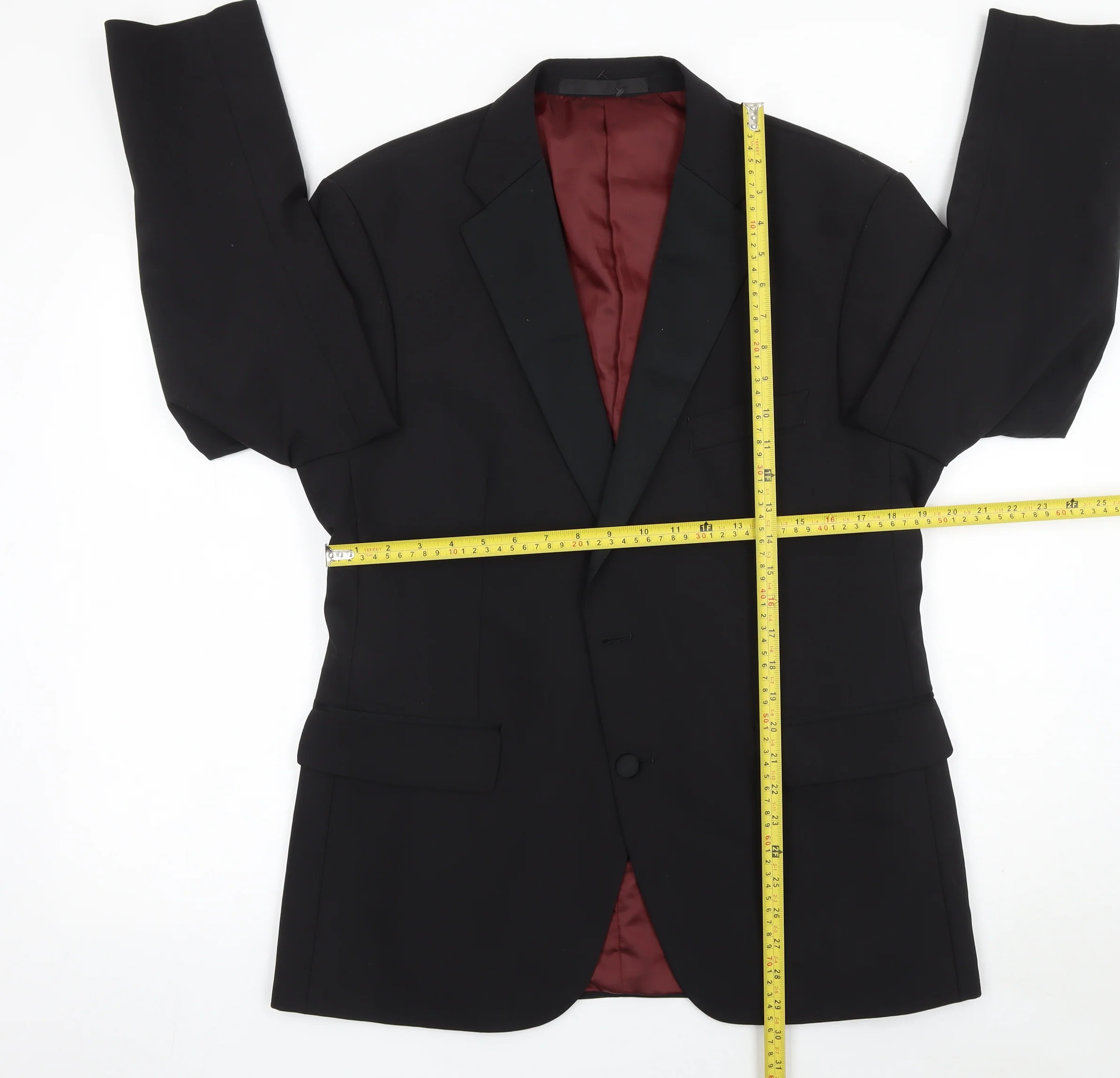 Marks and Spencer Mens Black 42S Wool Blend Tuxedo Jacket - Image 2