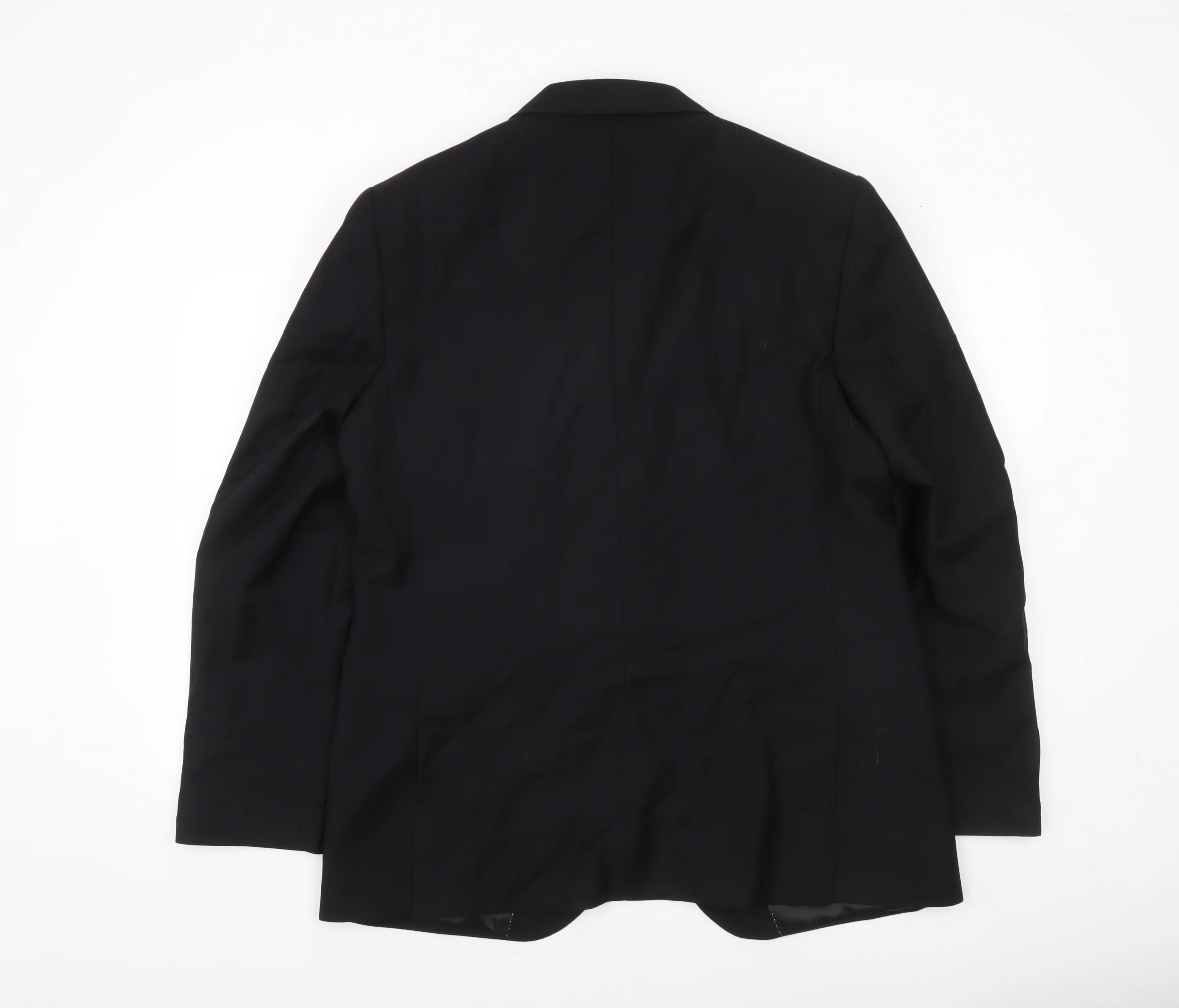 Marks and Spencer Men's Black 44R Wool Regular Fit Blazer Jacket - Image 3