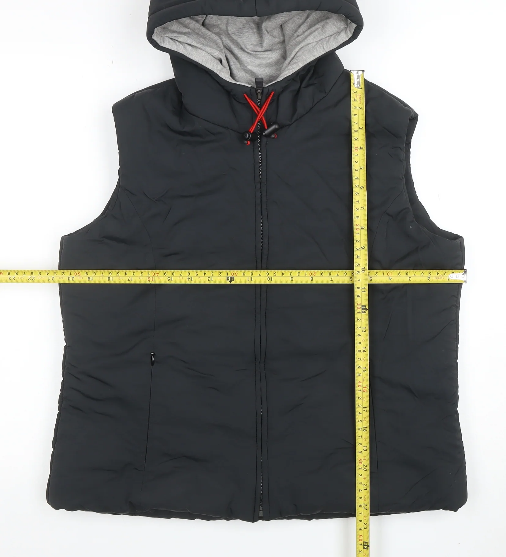Marks and Spencer Men's Black Hooded Puffer Waistcoat Size L 42in - Image 2