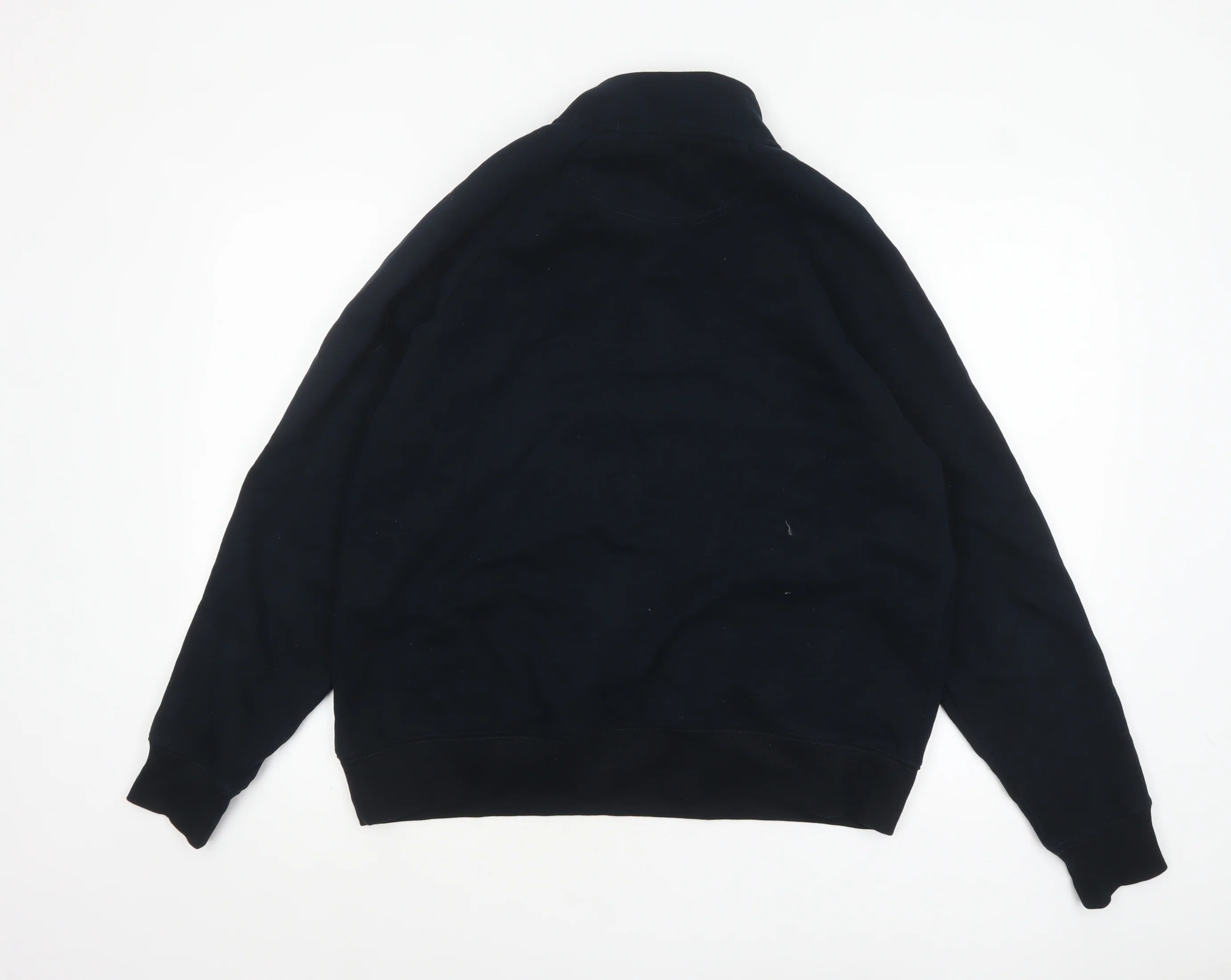 Marks and Spencer Men's Black L 1/2 Zip Fleece Sweatshirt - Image 3