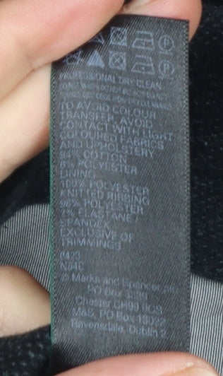 Marks and Spencer Men's Black L Military Jacket Cotton Blend - Image 5