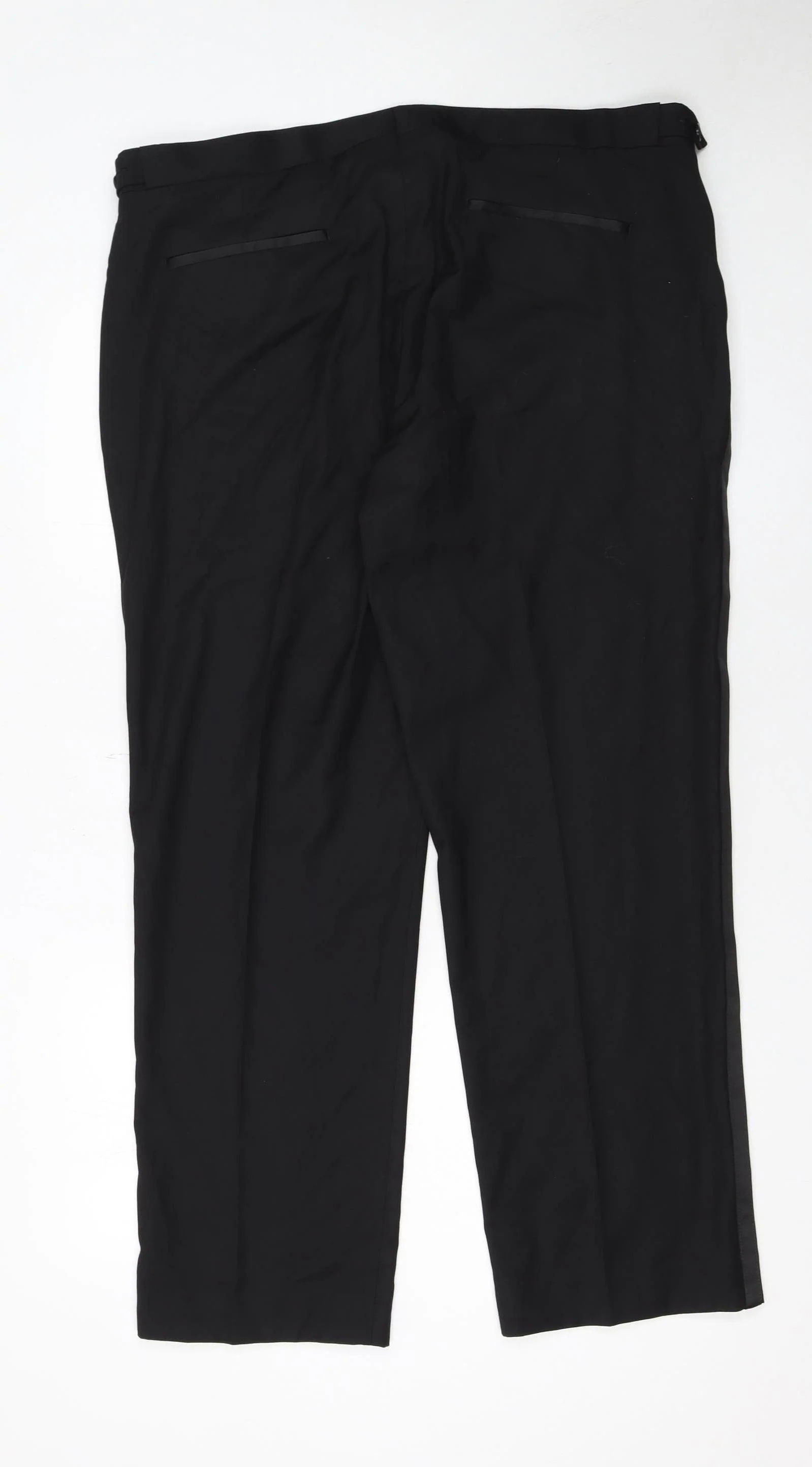 Marks and Spencer Men's Black Regular Fit Dress Trousers 30 Short - Image 3