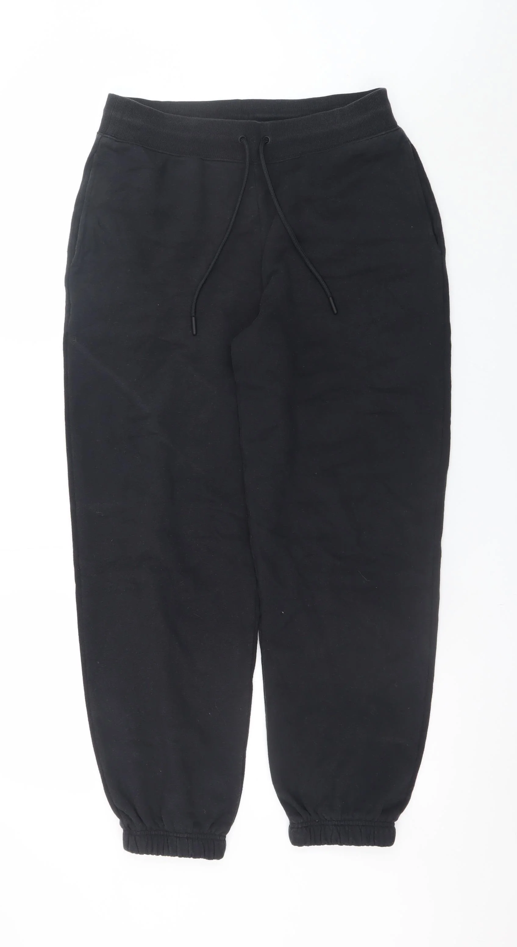 Marks and Spencer Mens Black Regular Fit Sweatpants Size 12