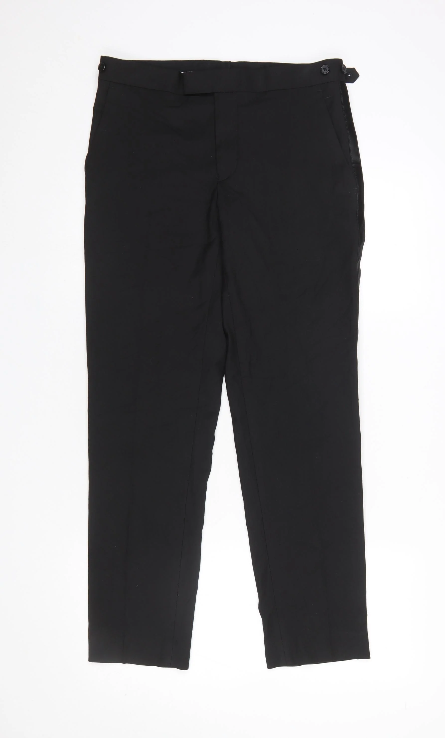 Marks and Spencer Men's Black Slim Fit Dress Pants 30x29