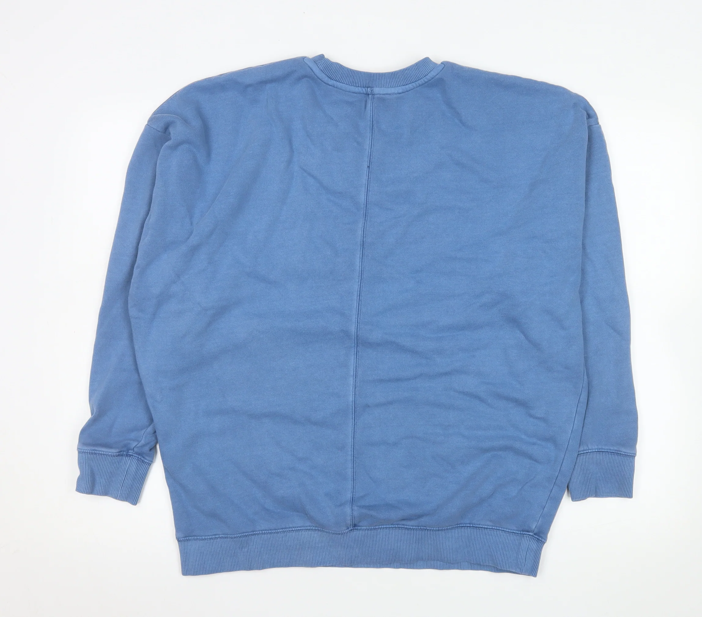 Marks and Spencer Men's Blue NYC Crew Neck Sweatshirt Size S - Image 3