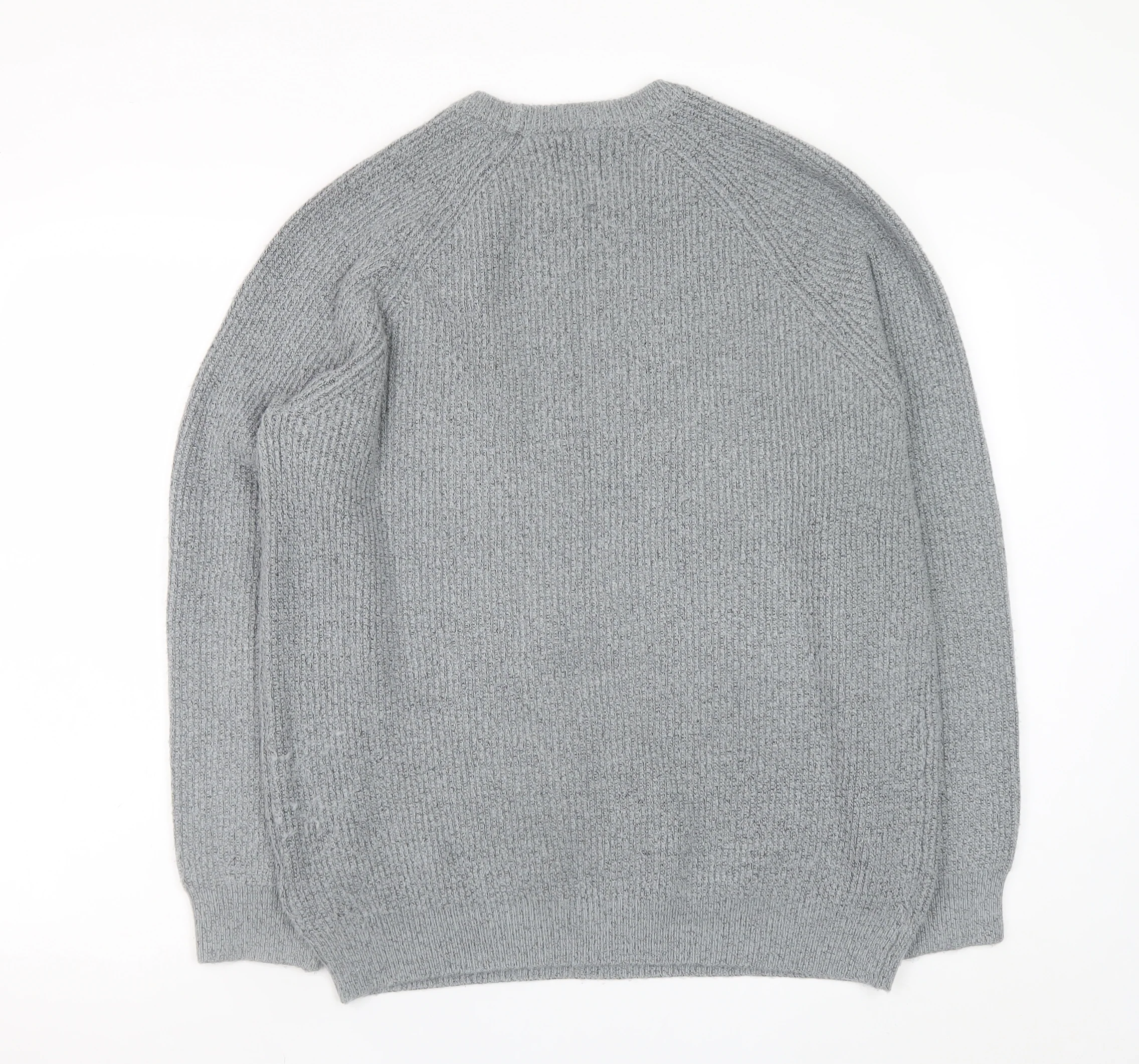 Marks and Spencer Mens Grey XL Supersoft Knit Jumper - Image 3