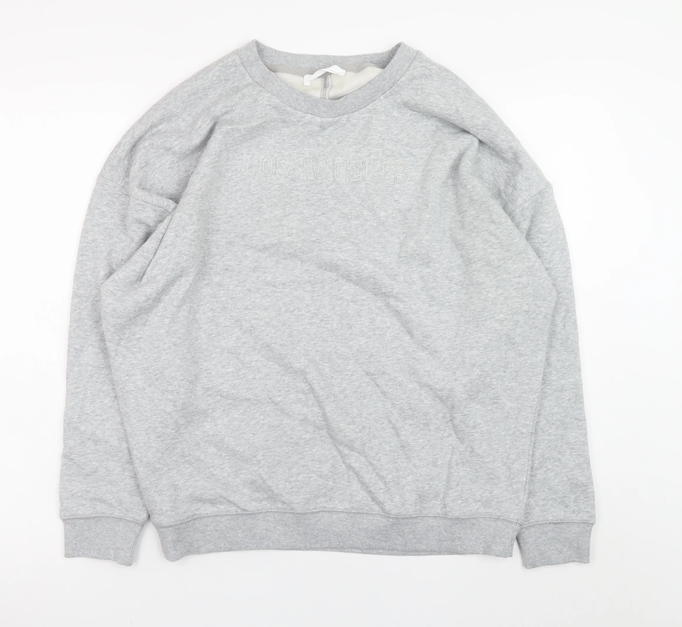 Marks and Spencer Men's Grey XS Los Angeles Embroidered Sweatshirt