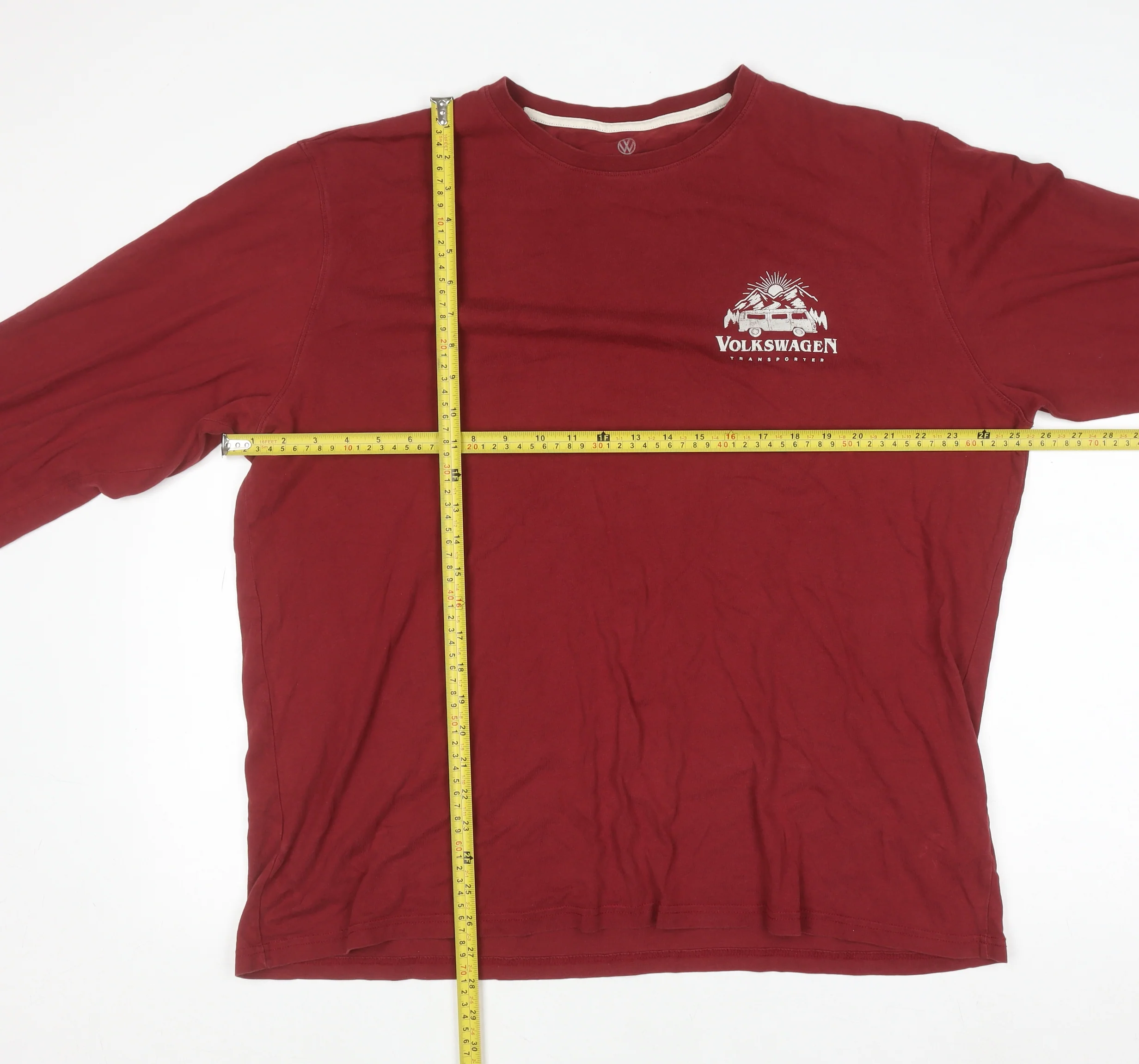 Marks and Spencer Mens Red Volkswagen Transporter Long Sleeve Cotton Top 2XL - Image 2