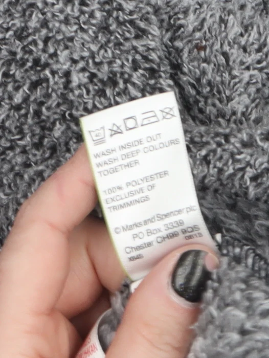 Marks and Spencer North Coast Men's Grey Fleece Pullover Sweatshirt L - Image 4