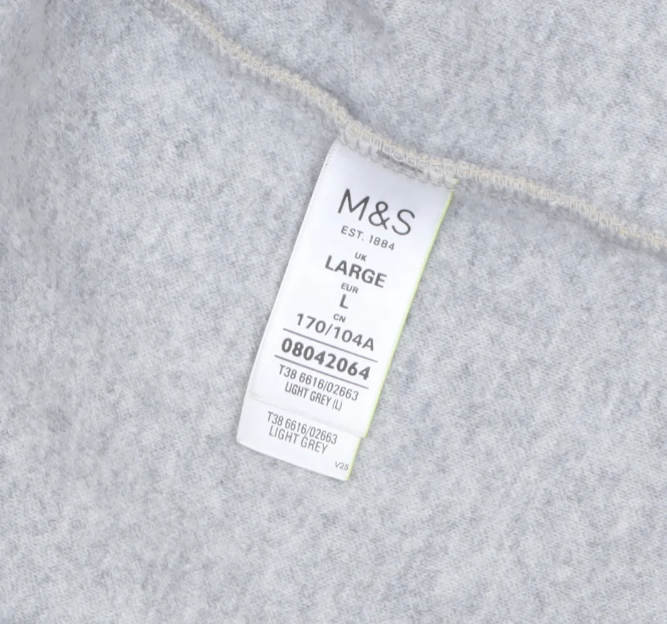 Marks and Spencer Women Beige Long Sleeve Open Knit Cardigan L - Image 5