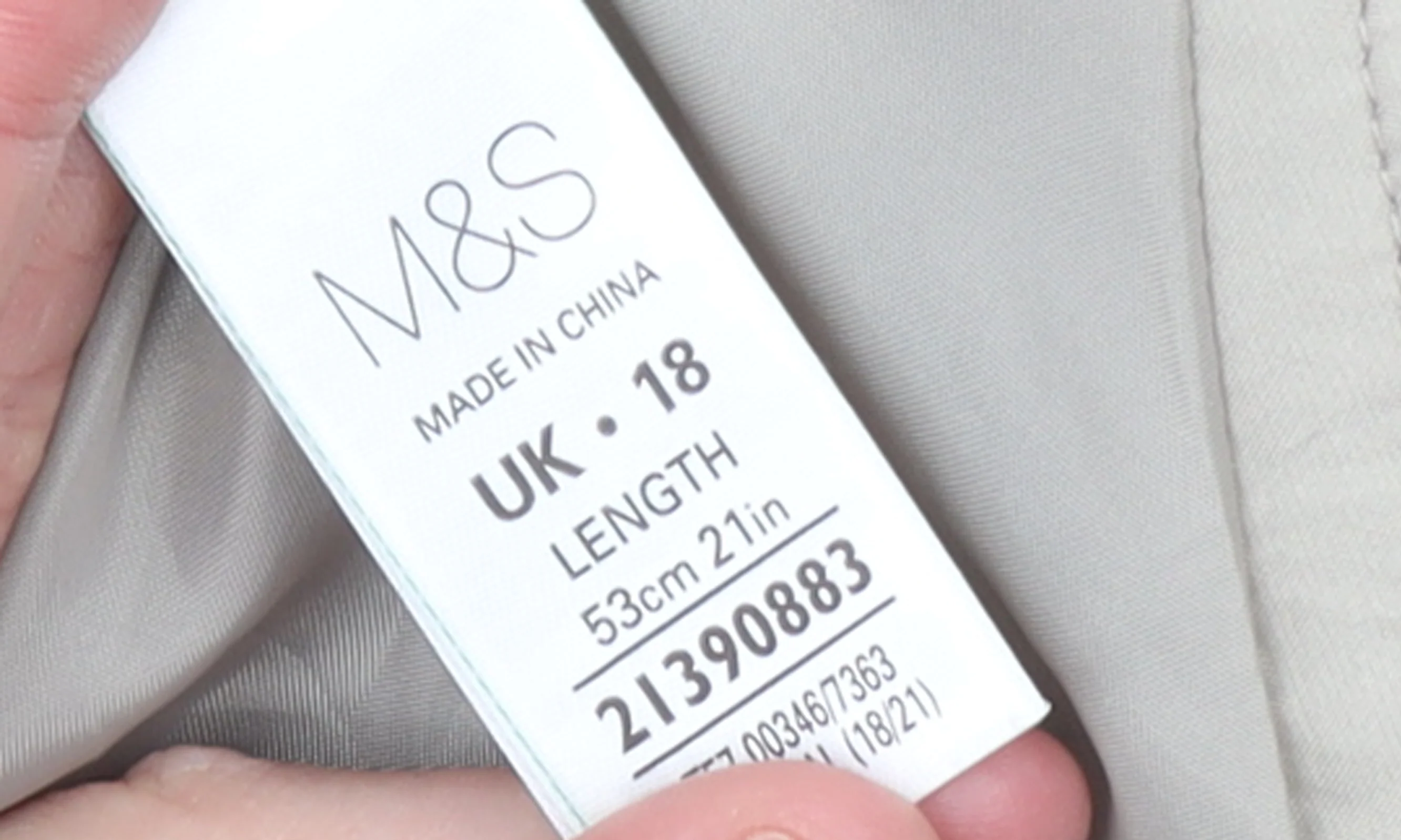Marks and Spencer Women Beige Wool Blend Knee Length Pencil Skirt UK18 - Image 4