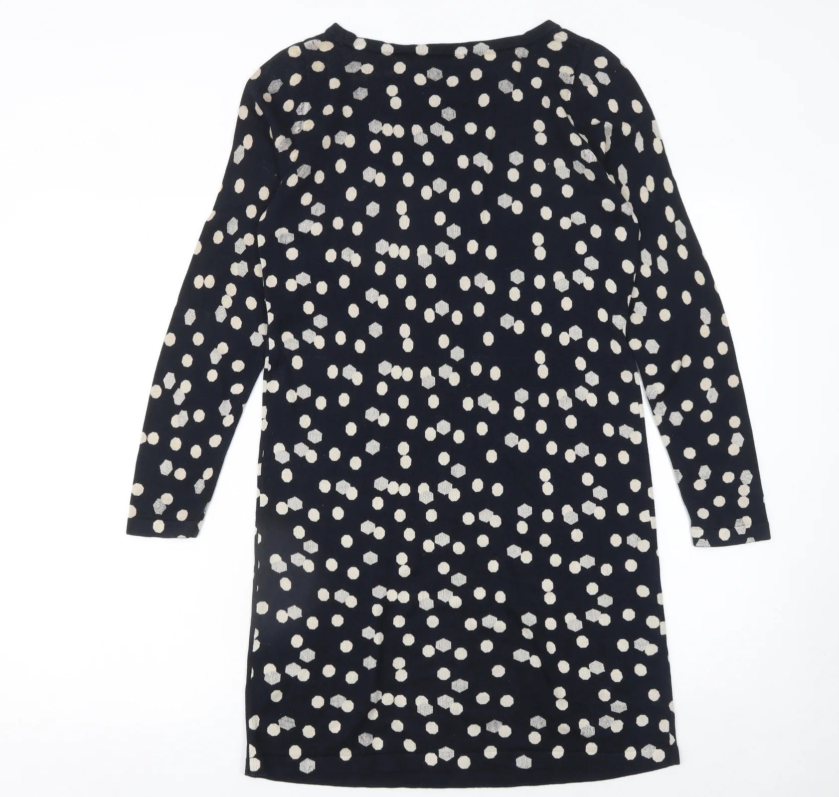 Marks and Spencer Women Blue Polka Dot Shift Dress Size 10 - Image 3