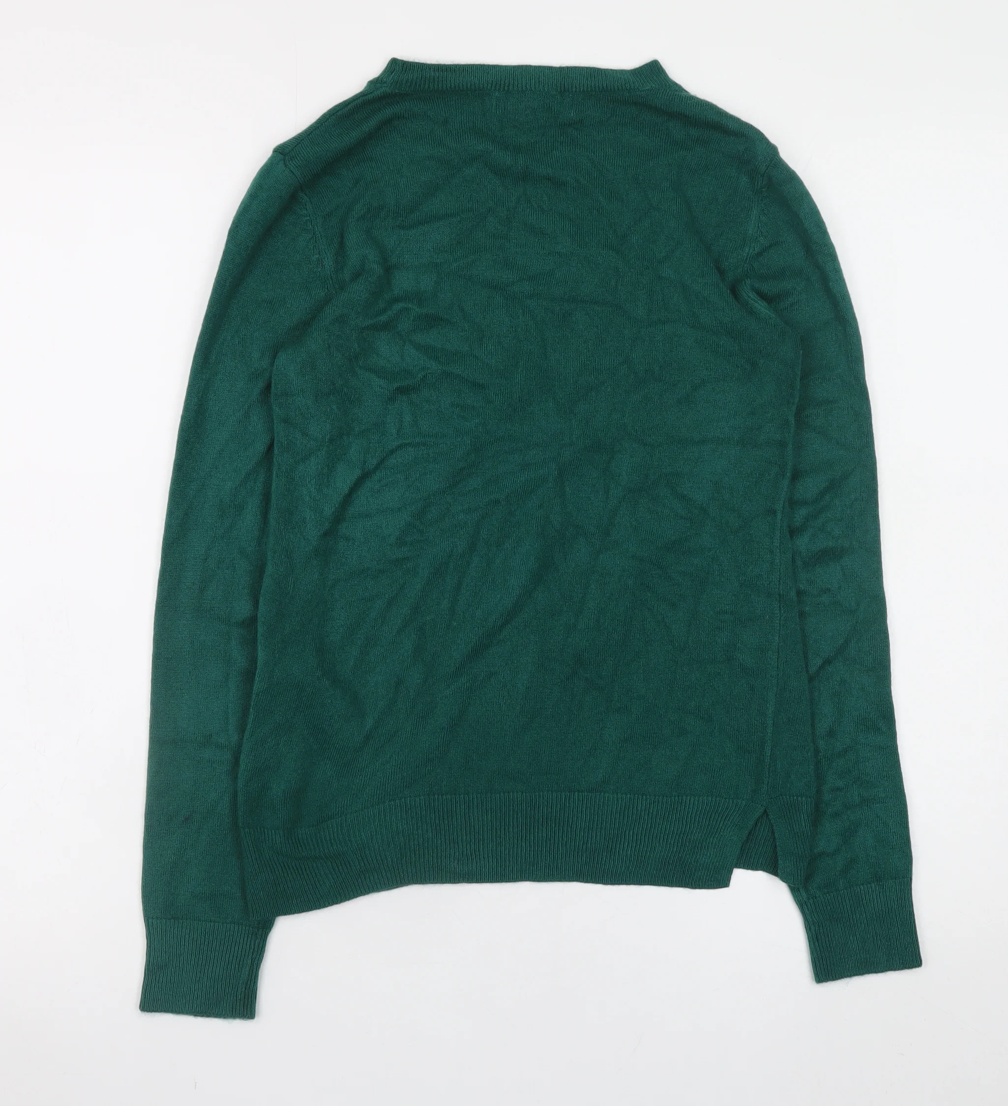Marks and Spencer Women Green Size 6 Crew Neck Acrylic Jumper - Image 3