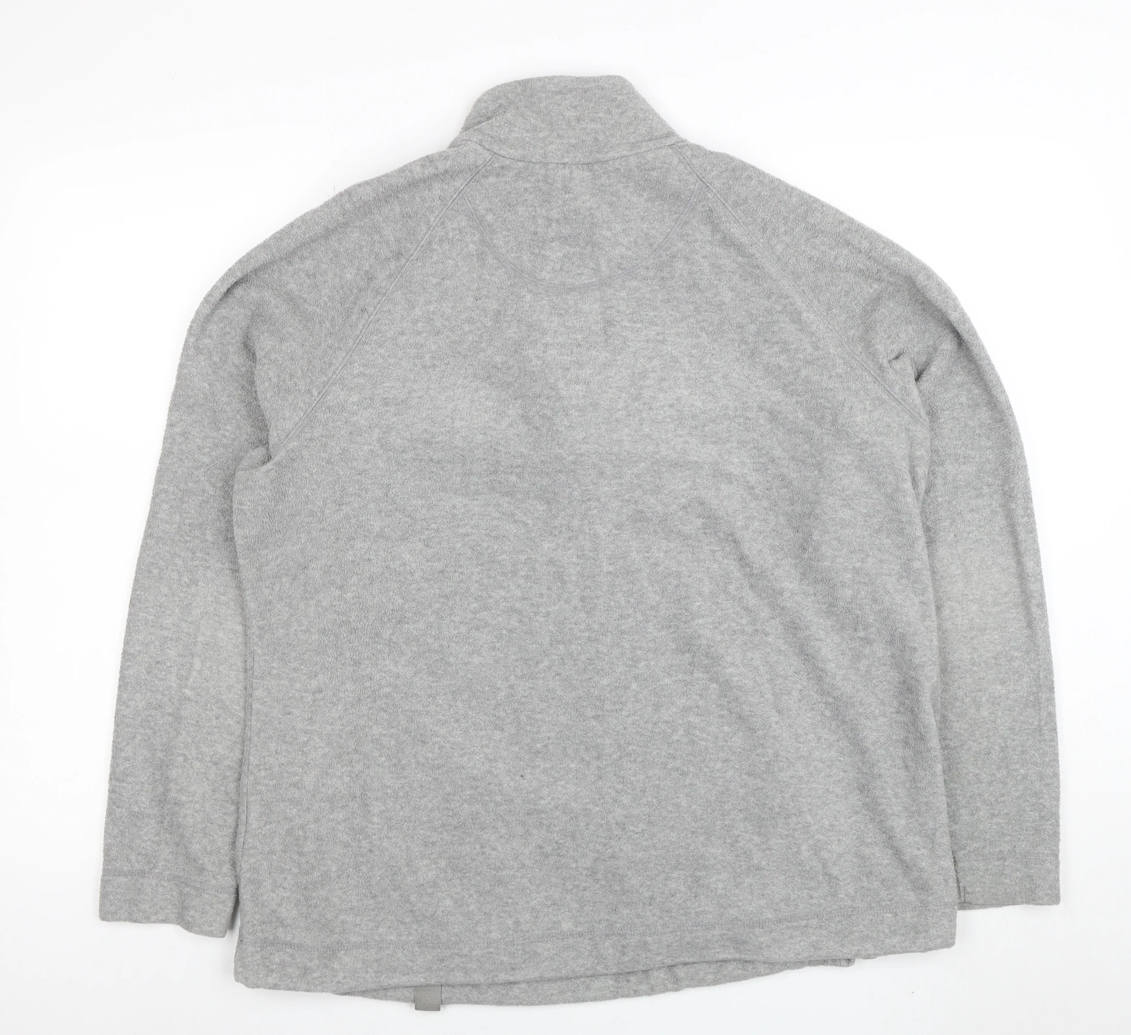Marks and Spencer Women Grey Size 20 1/2 Zip Fleece Jacket - Image 3