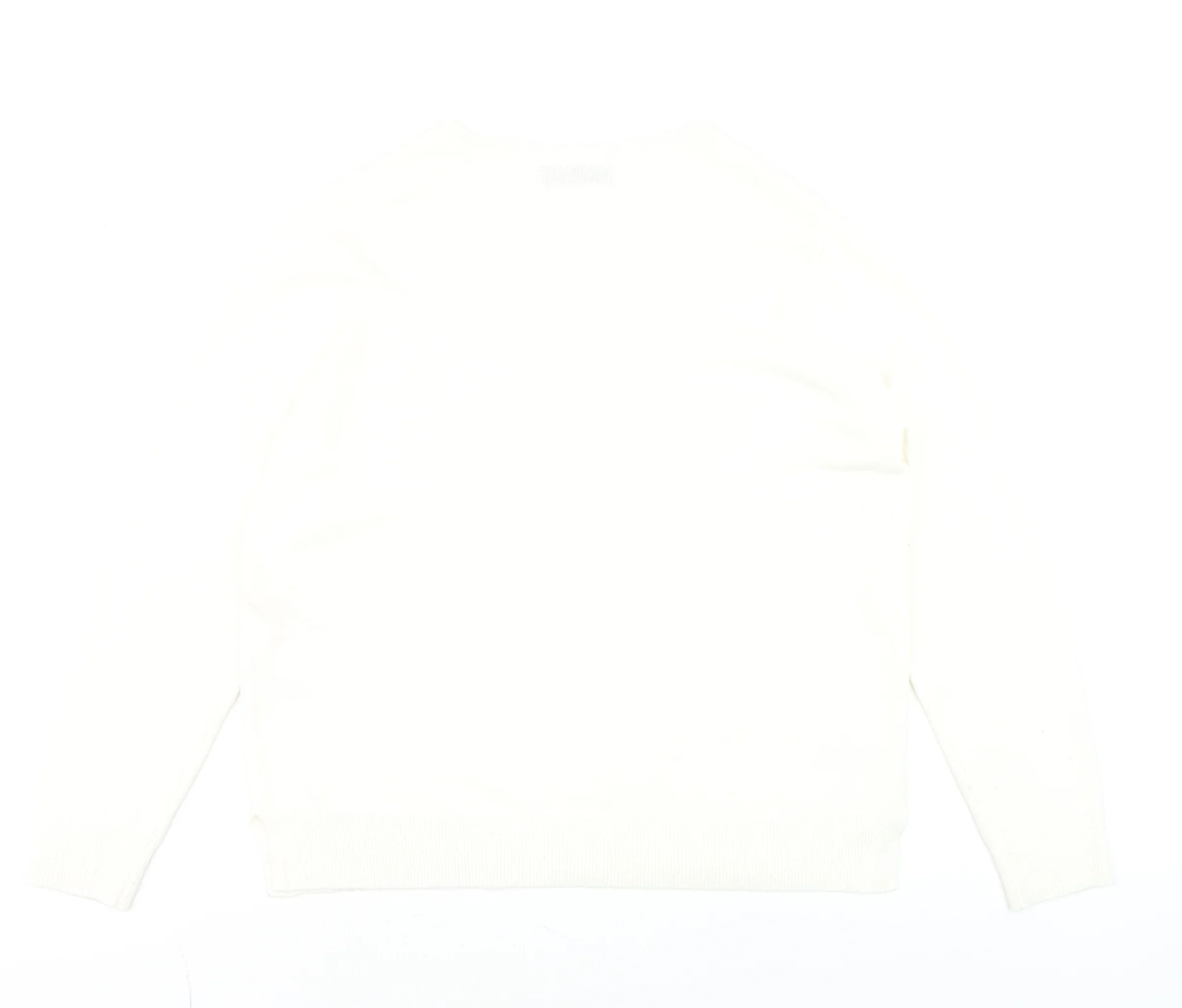 Marks and Spencer Women Ivory Size 18 Rhinestone Star Jumper - Image 3