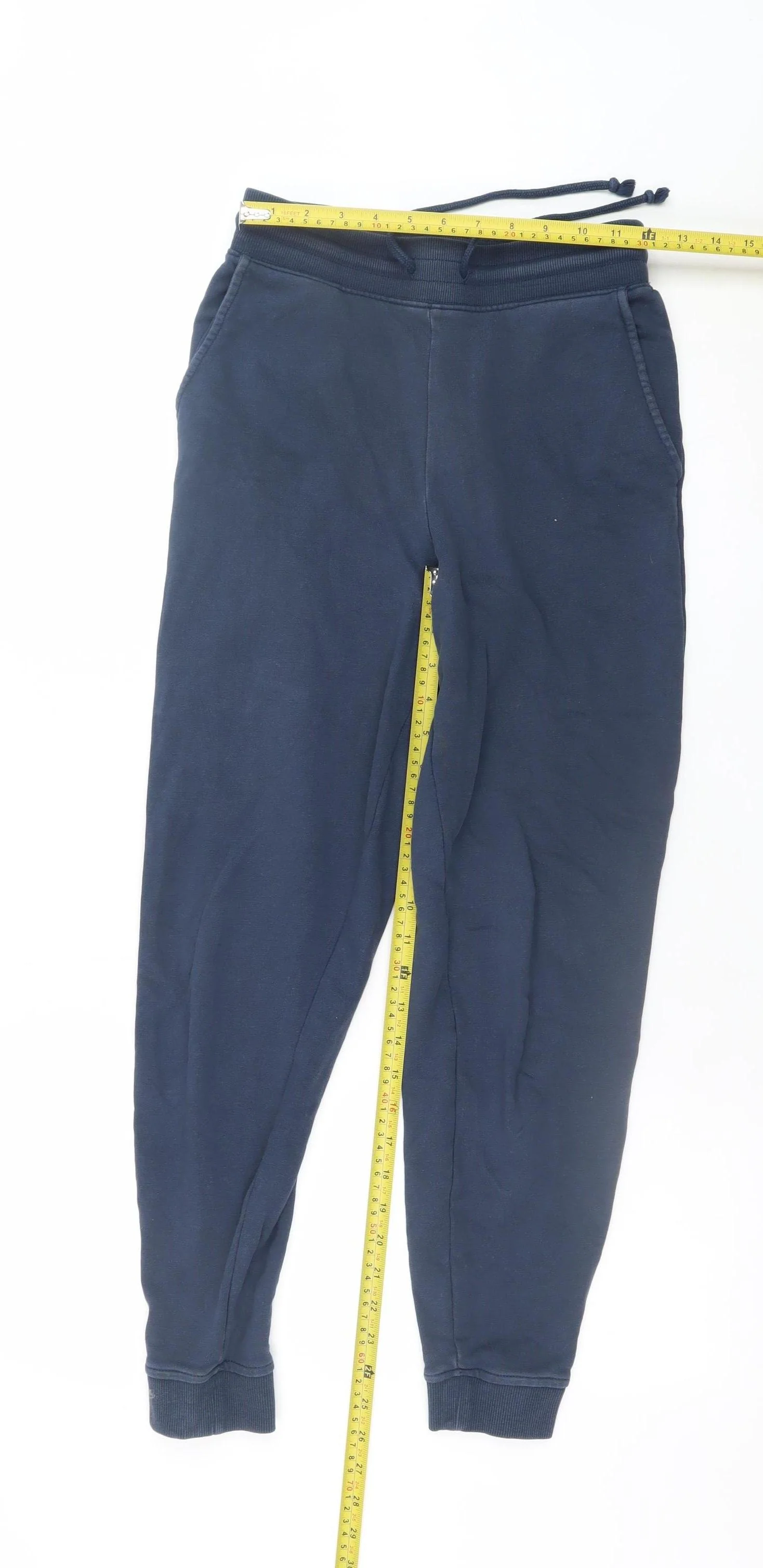 Marks and Spencer Women Navy Blue Size 8 Regular Jogger Trousers - Image 2