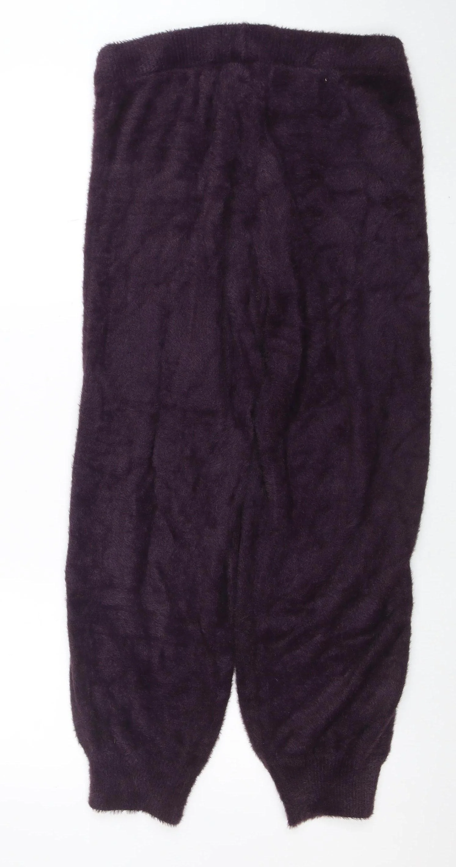 Marks and Spencer Women Purple Fleece Lounge Pants M - Image 3