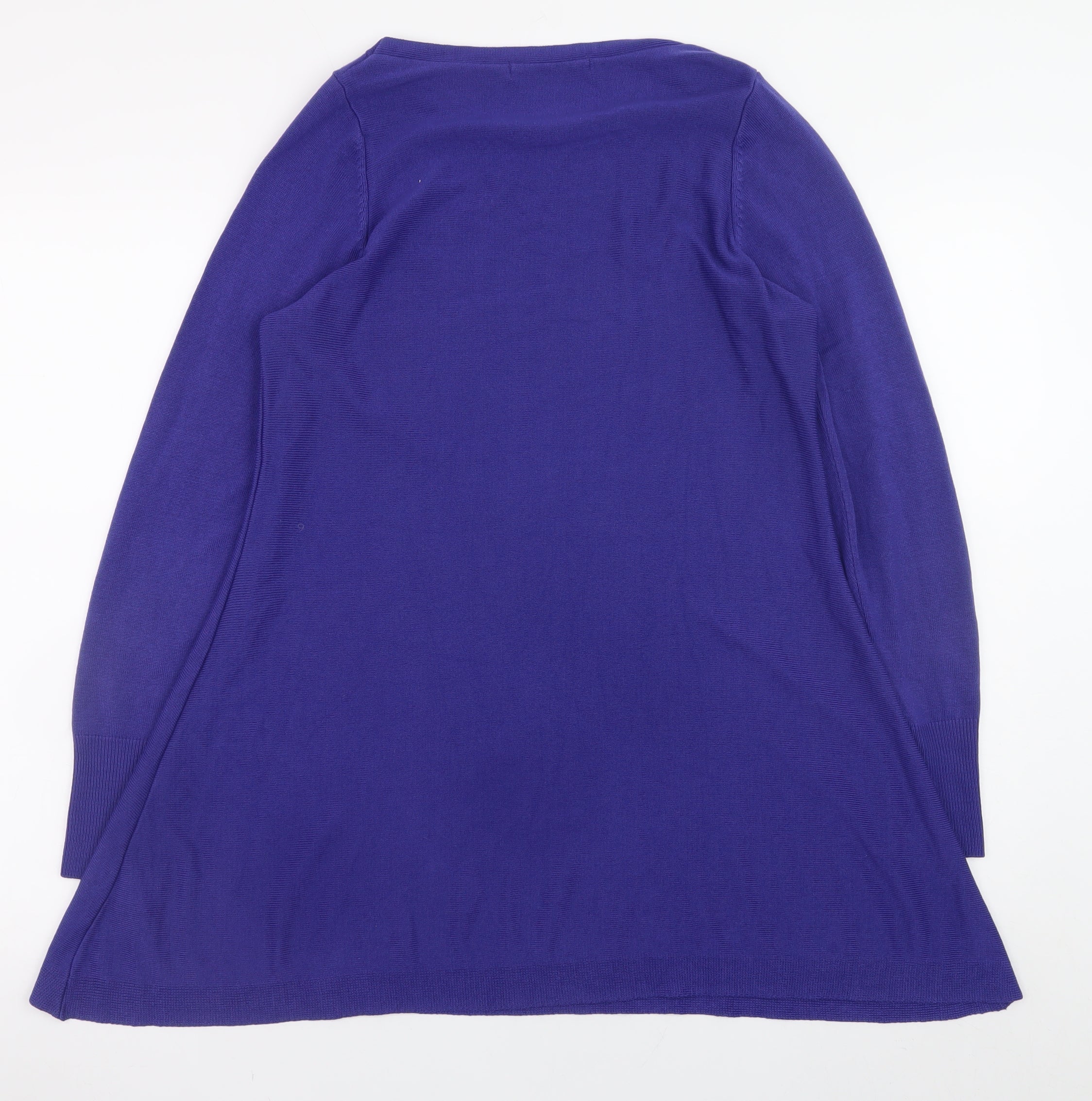 Marks and Spencer Women Purple Size 10 A-Line Knit Dress - Image 3