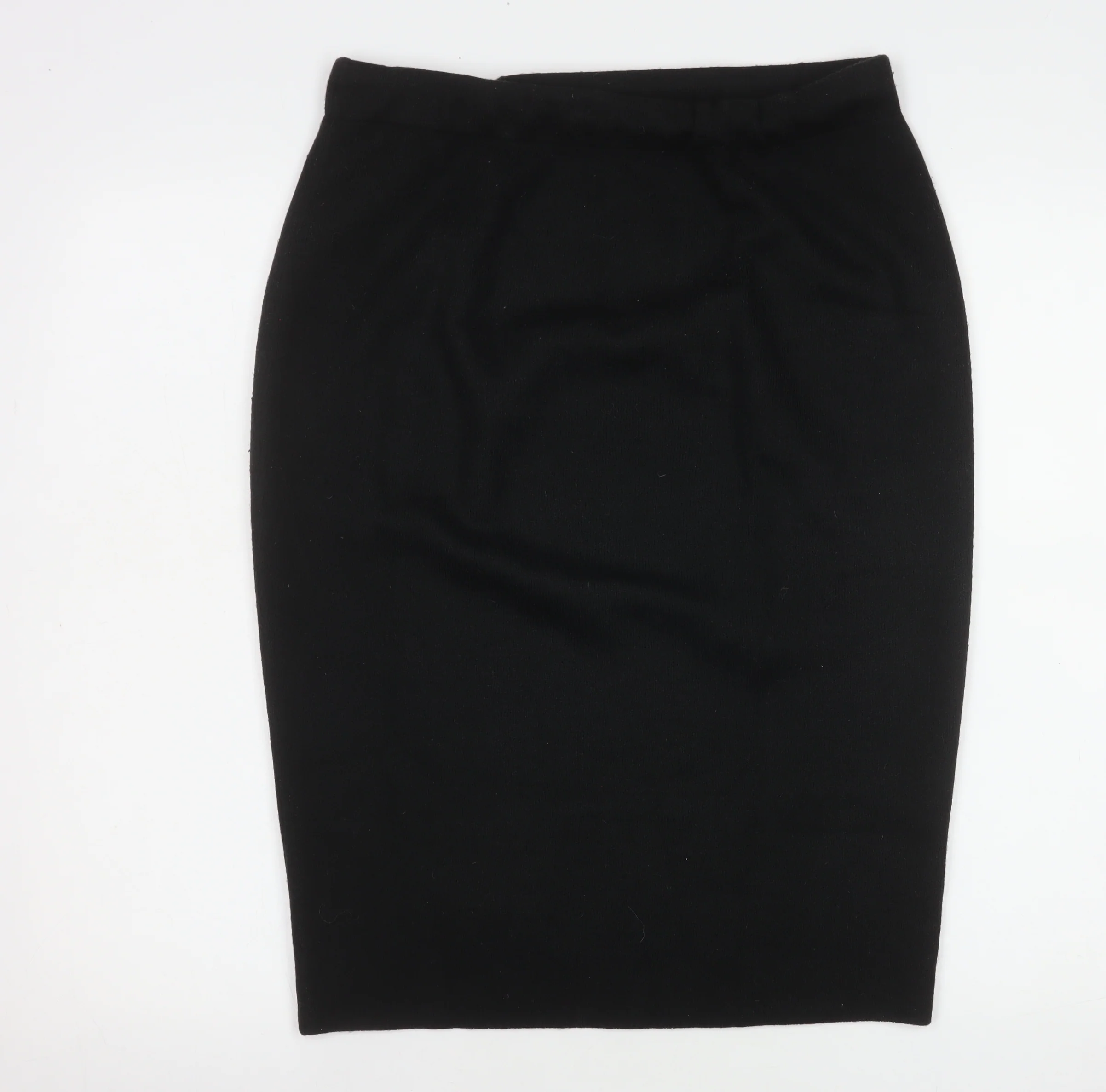 Marks and Spencer Women’s Black Knit Pencil Skirt Size M - Image 3