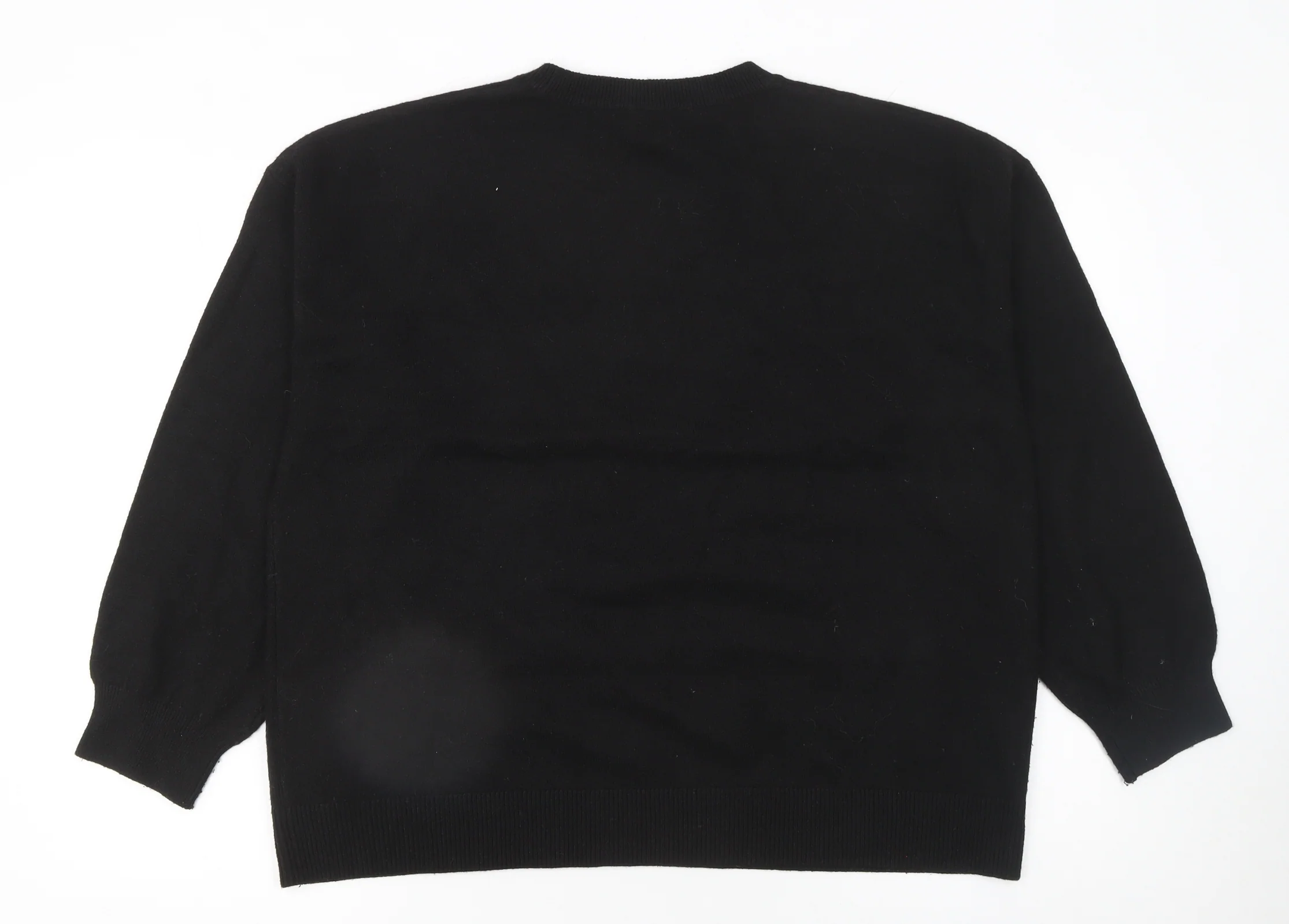 Marks and Spencer Women’s Black Sequin Stripe Jumper Size L - Image 3
