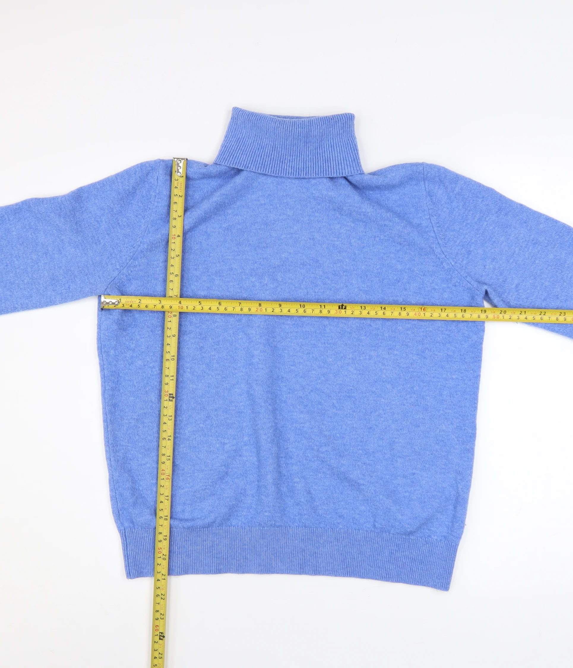 Marks and Spencer Women’s Blue Roll Neck Pullover Jumper Size S - Image 2