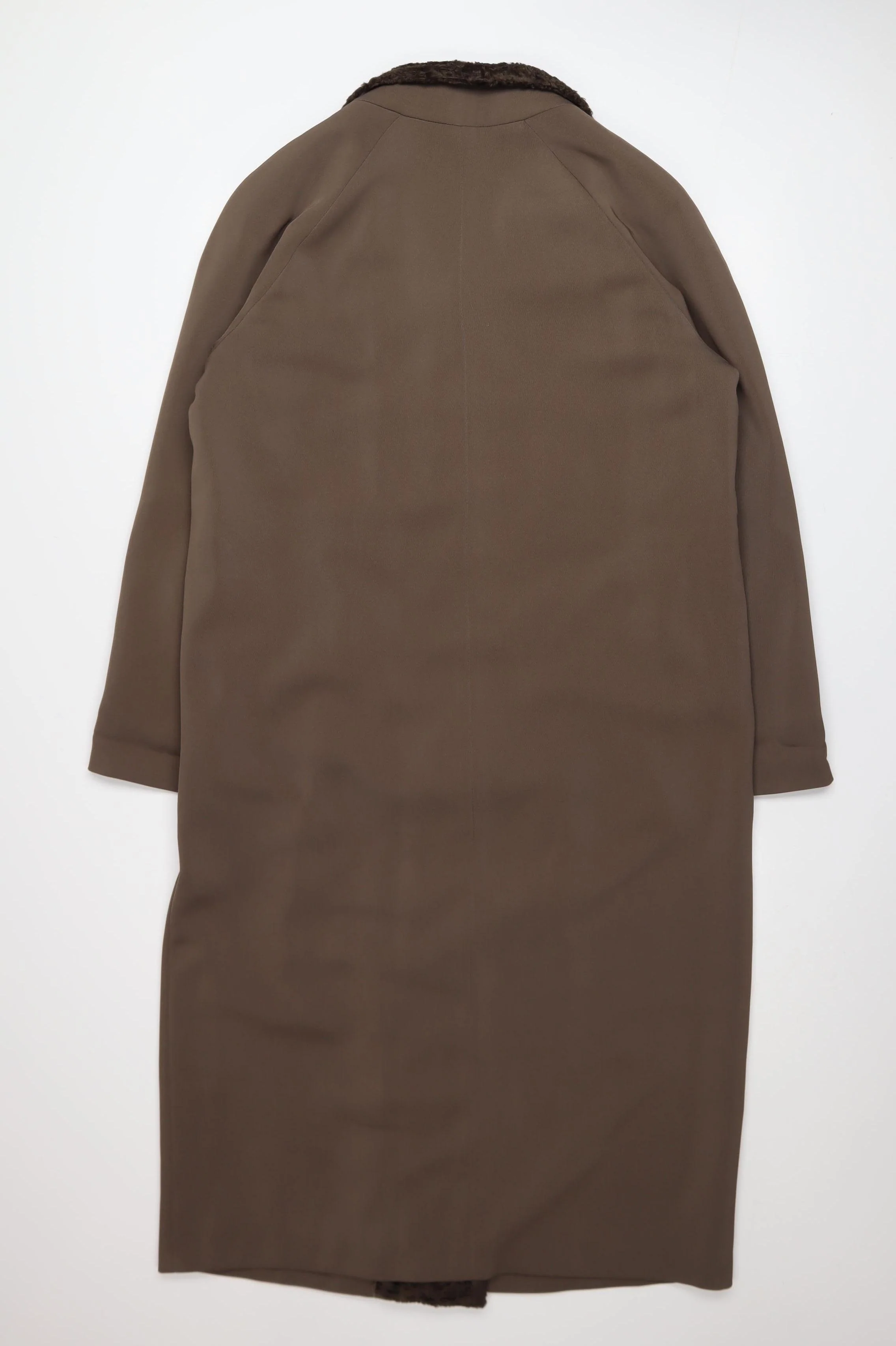 Marks and Spencer Women’s Brown Long Overcoat UK 12 Classic Style - Image 3