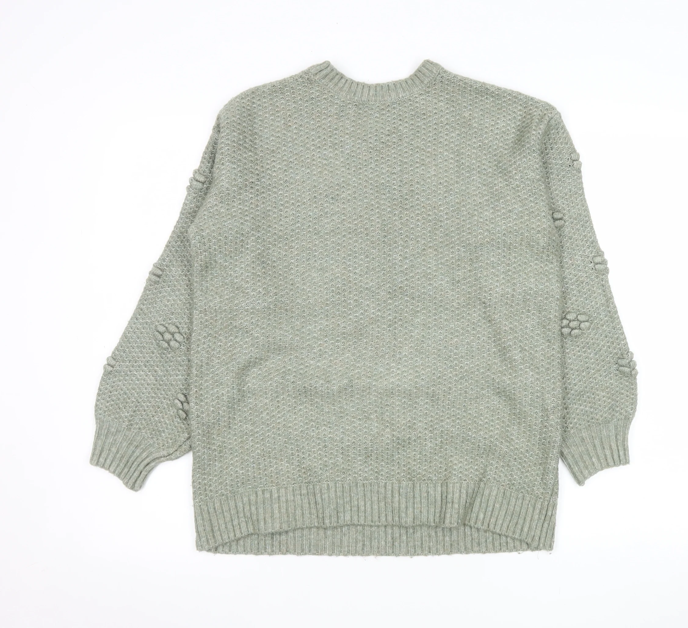 Marks and Spencer Women’s Green Chunky Knit Jumper XS - Image 3