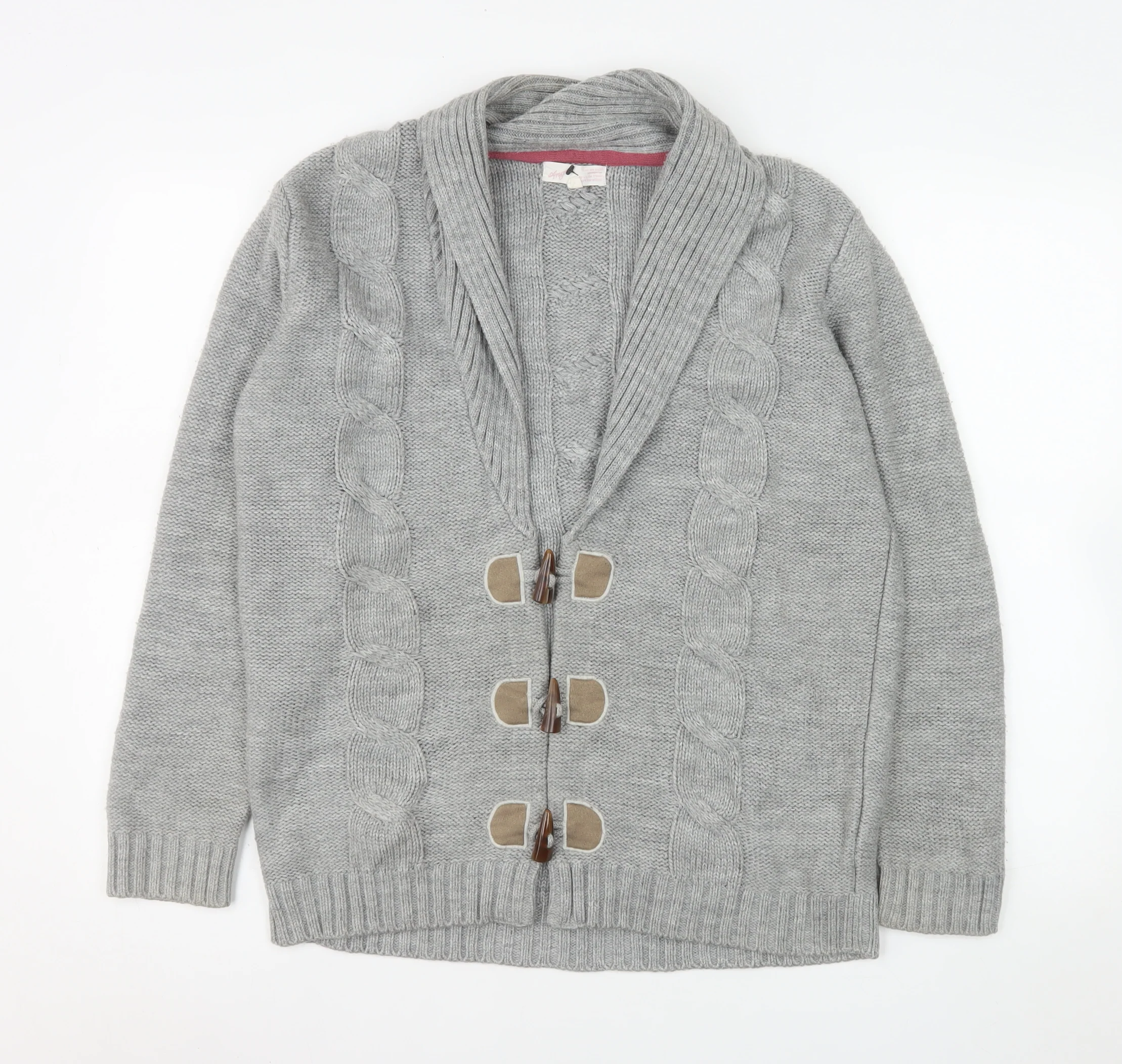 Marks and Spencer Women’s Grey Cable Knit Cardigan Medium