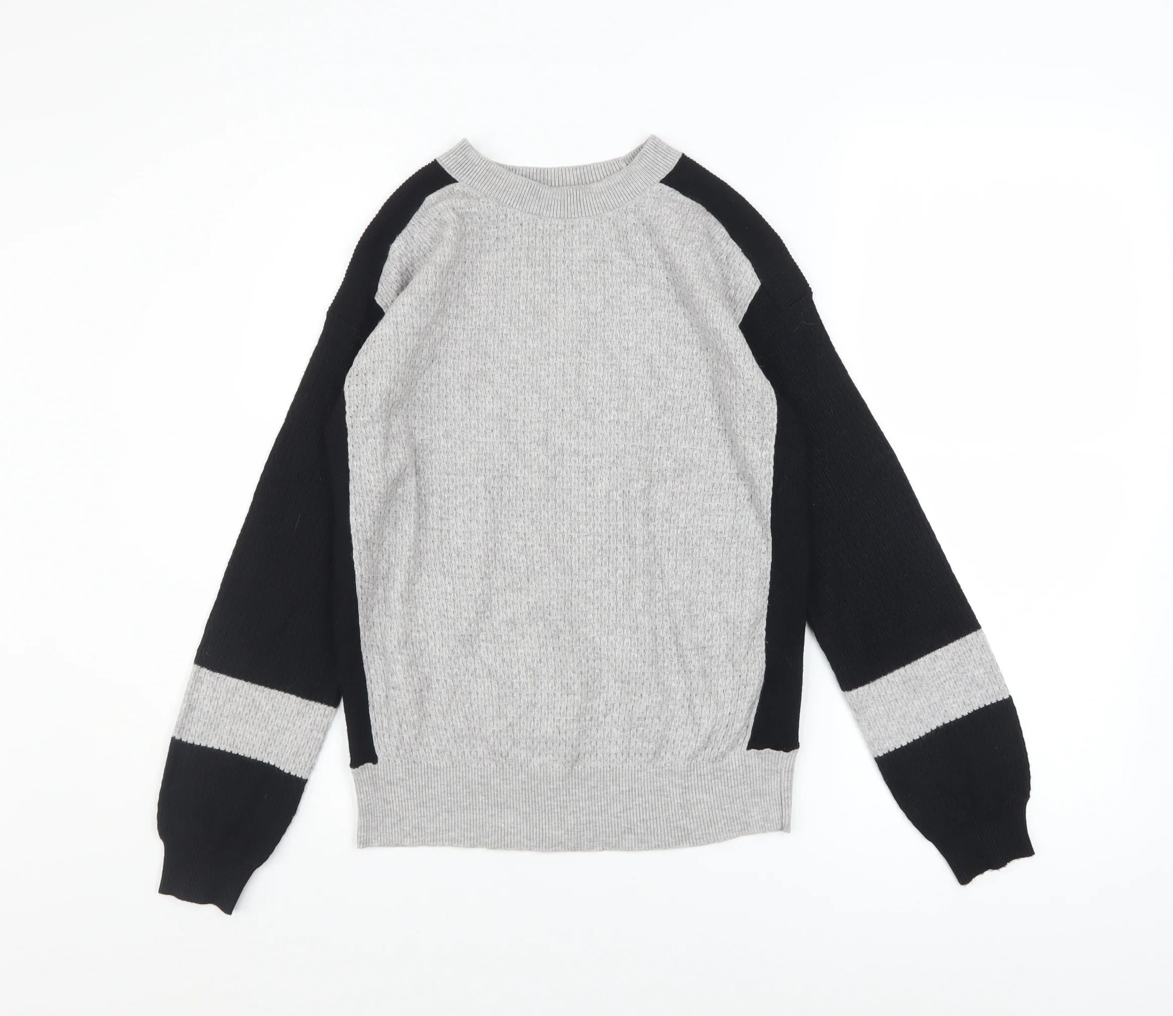 Marks and Spencer Women’s Grey Knit Raglan Sleeve Pullover Jumper Size S