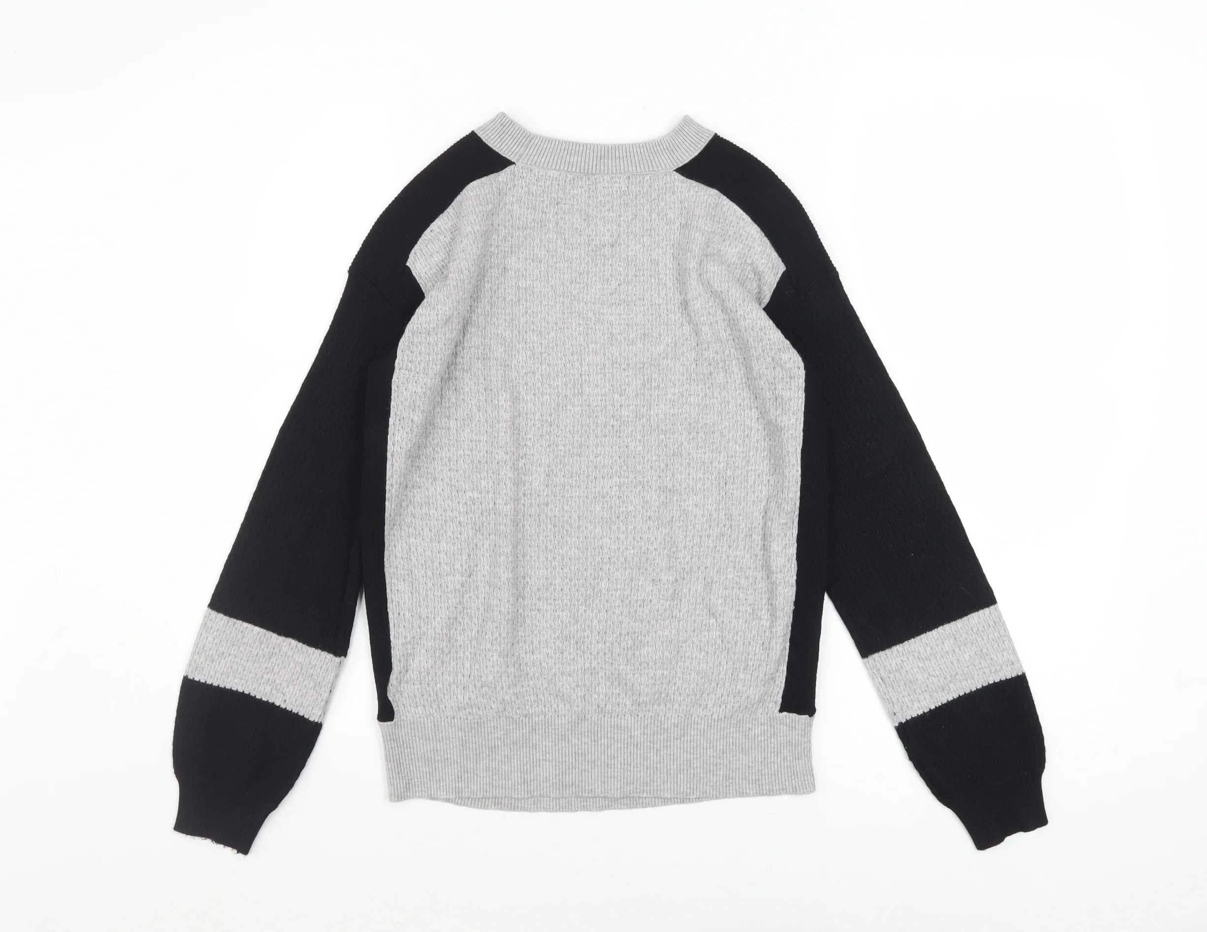 Marks and Spencer Women’s Grey Knit Raglan Sleeve Pullover Jumper Size S - Image 3