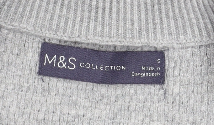 Marks and Spencer Women’s Grey Knit Raglan Sleeve Pullover Jumper Size S - Image 4
