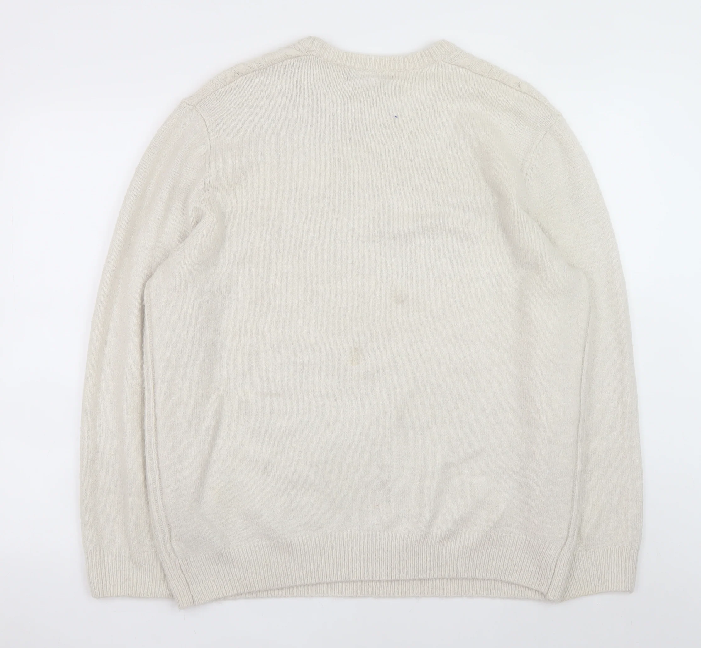 Marks and Spencer Women’s Ivory Cable-Knit Jumper XL - Image 3