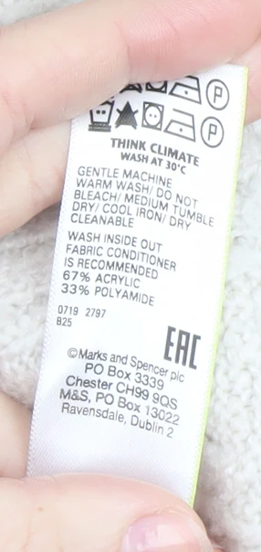Marks and Spencer Women’s Ivory Cable-Knit Jumper XL - Image 6