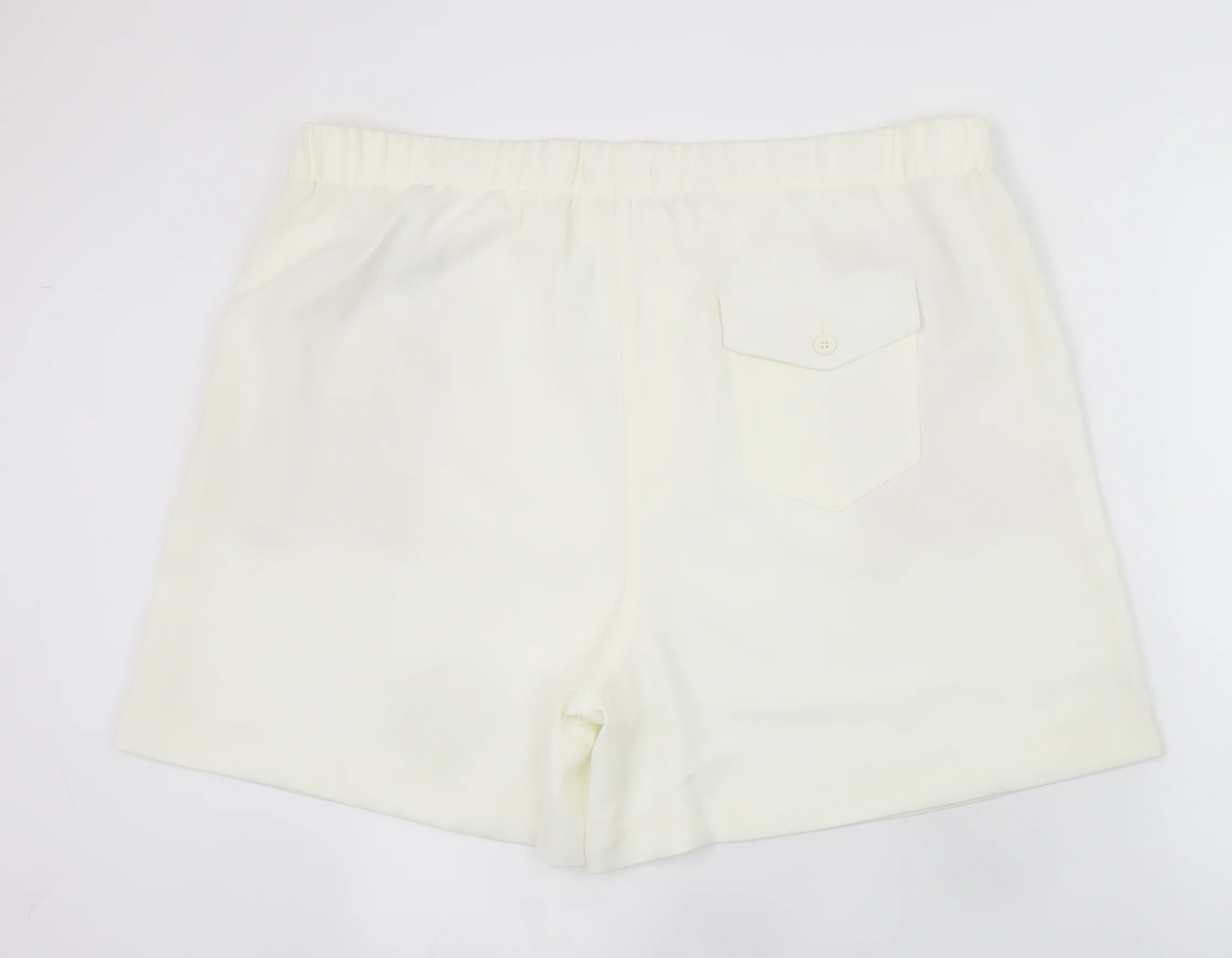 Marks and Spencer Women’s Ivory Chino Shorts Size 22 Regular Fit - Image 3