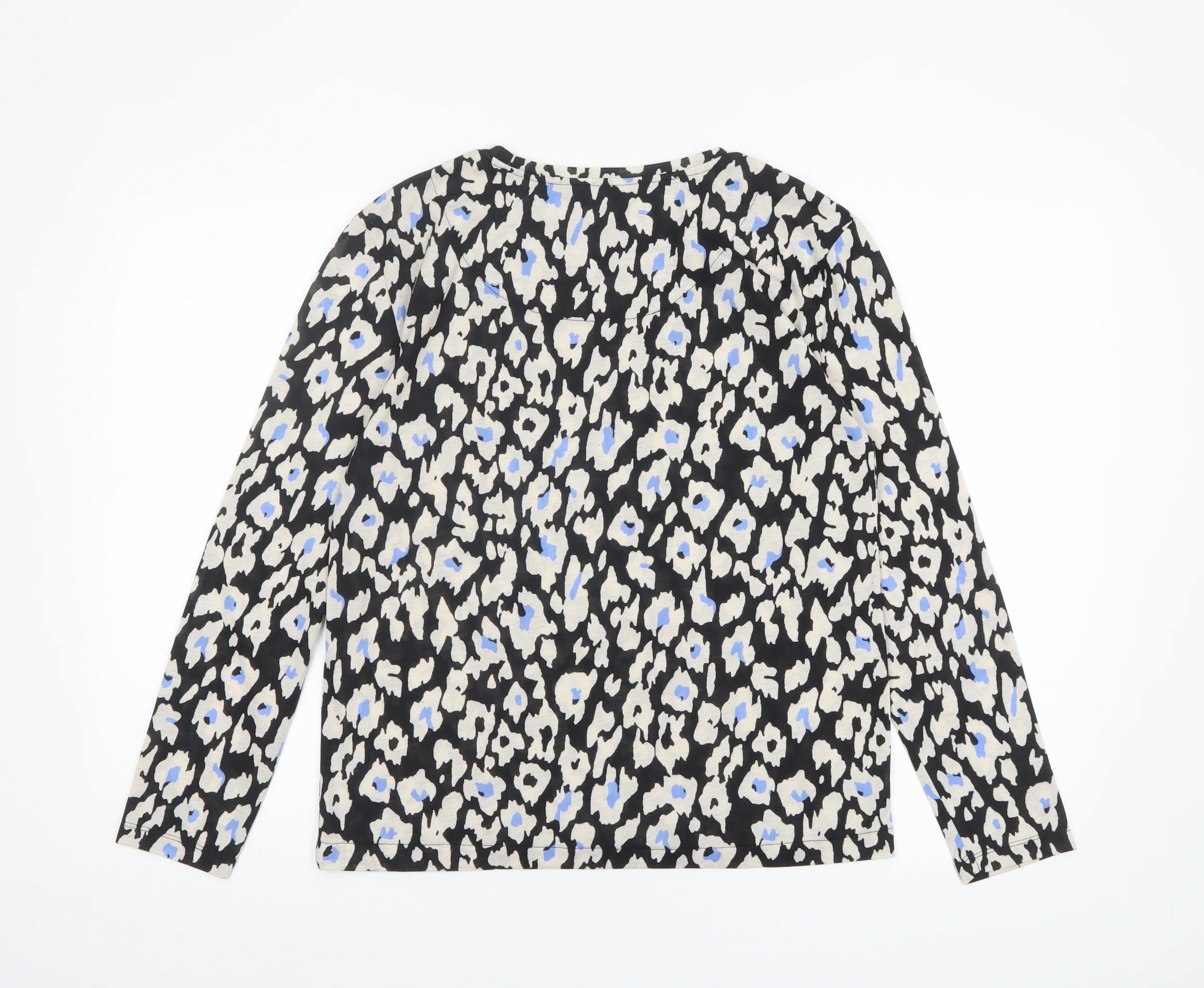 Marks and Spencer Women’s Multicoloured Animal Print Long Sleeve Blouse Size 8 - Image 3